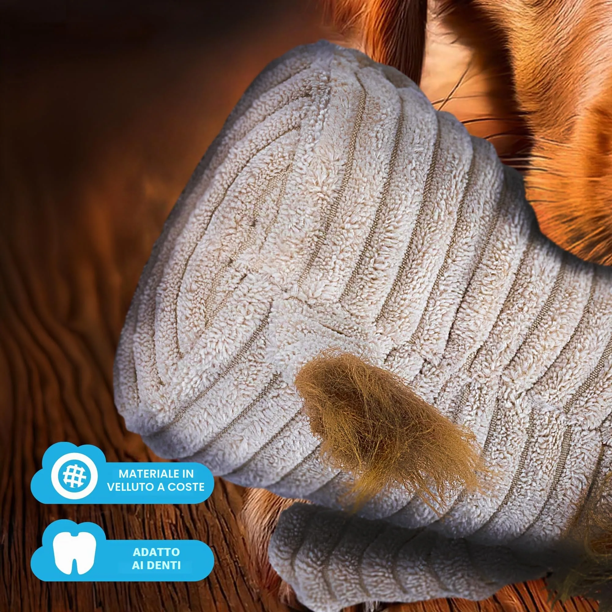 Zappi Co Leone marrone in peluche con squeaker per cani di piccola/media taglia - immagine 5