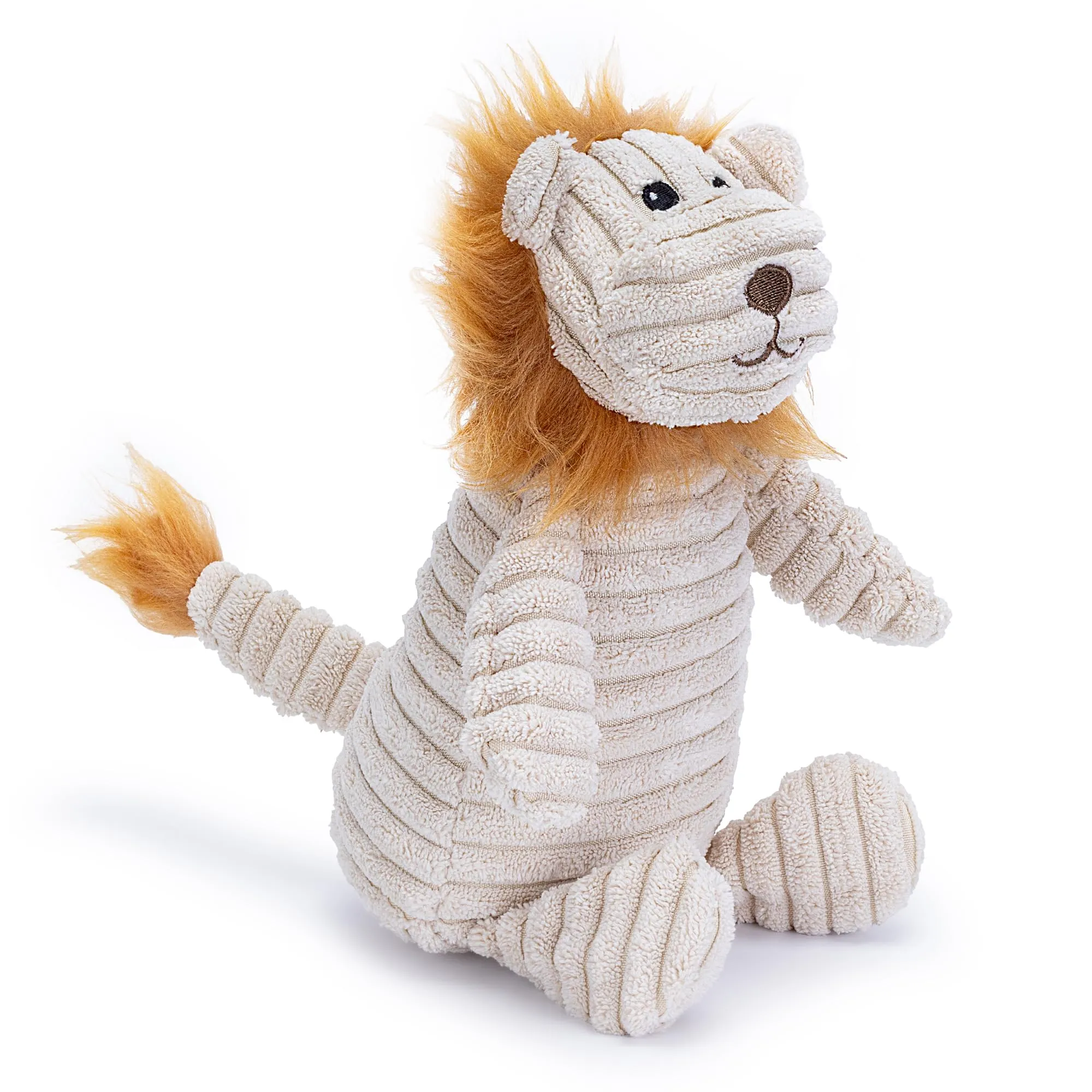 Zappi Co Leone marrone in peluche con squeaker per cani di piccola/media taglia - immagine 7