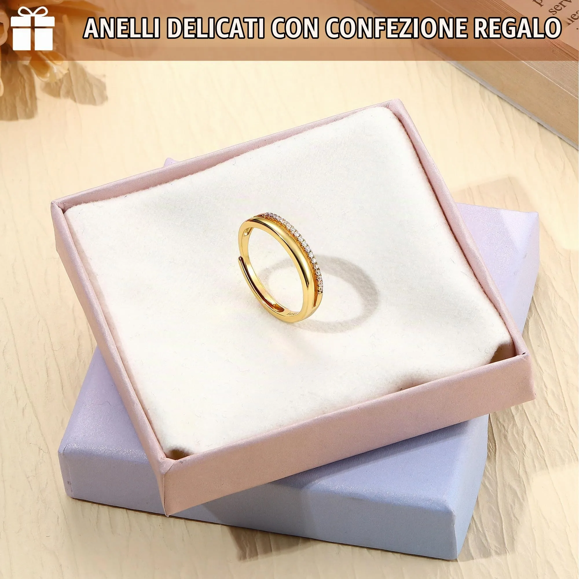 Adramata Anello Donna in Argento 925 Regolabile - immagine 3