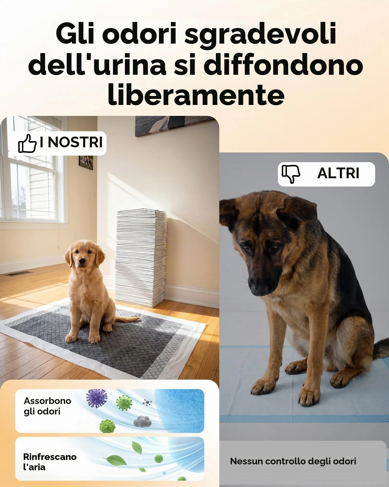Flying Paws Traversine Cani al Carbone Attivo, 33×45cm, Taglia S, Confezione da 100 - immagine 2