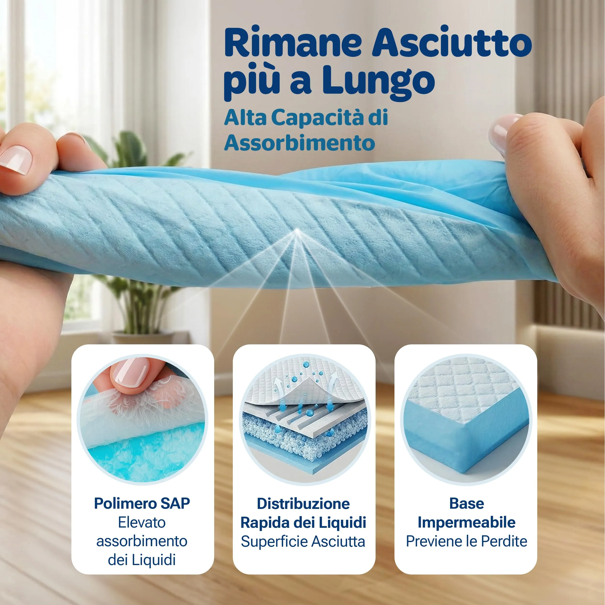 PORTENTUM Traversine cani 90x60 cm, 50 pezzi - immagine 5