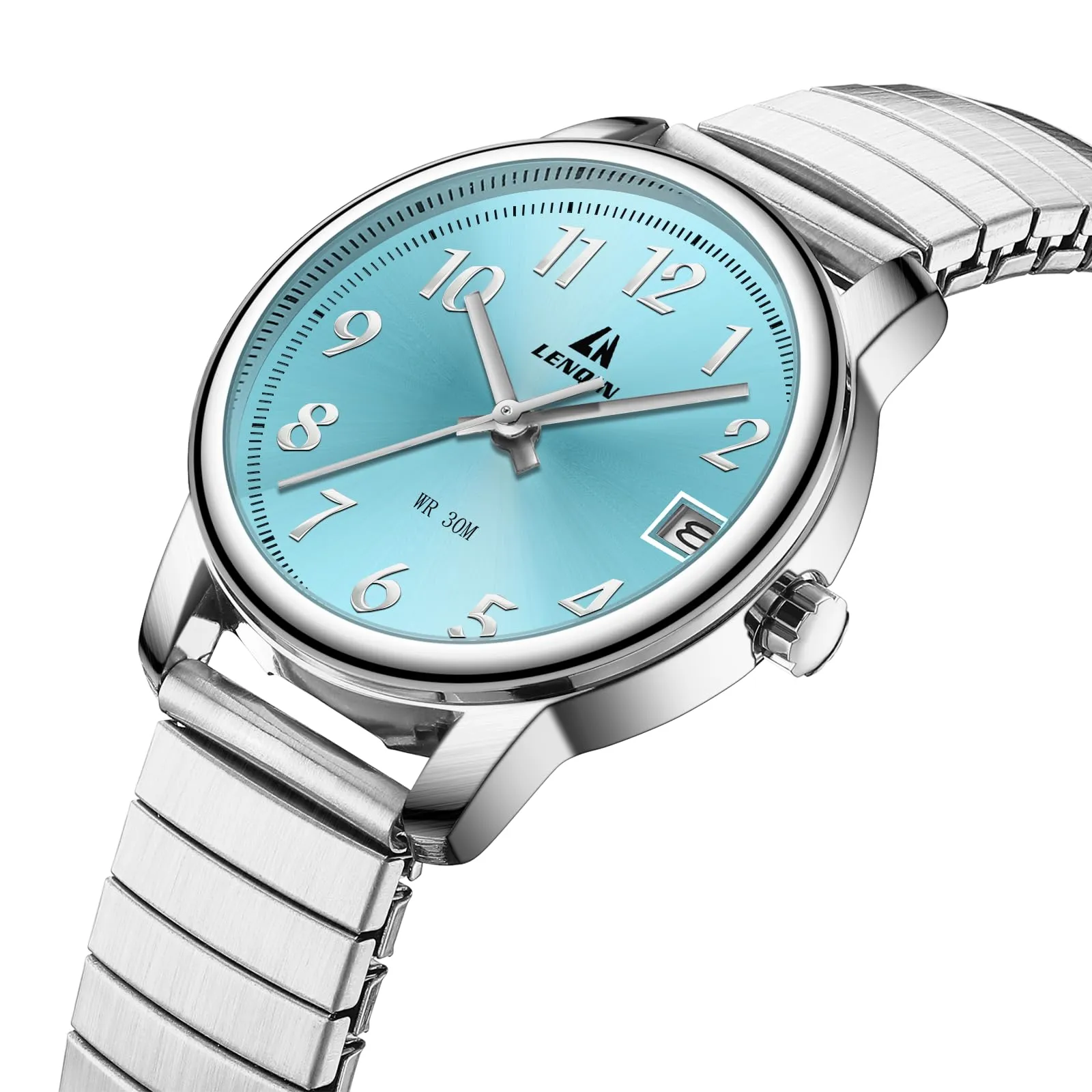 LN LENQIN Orologio Donna Acciaio Inossidabile Analogico Quarzo 3ATM L0162 - immagine 3