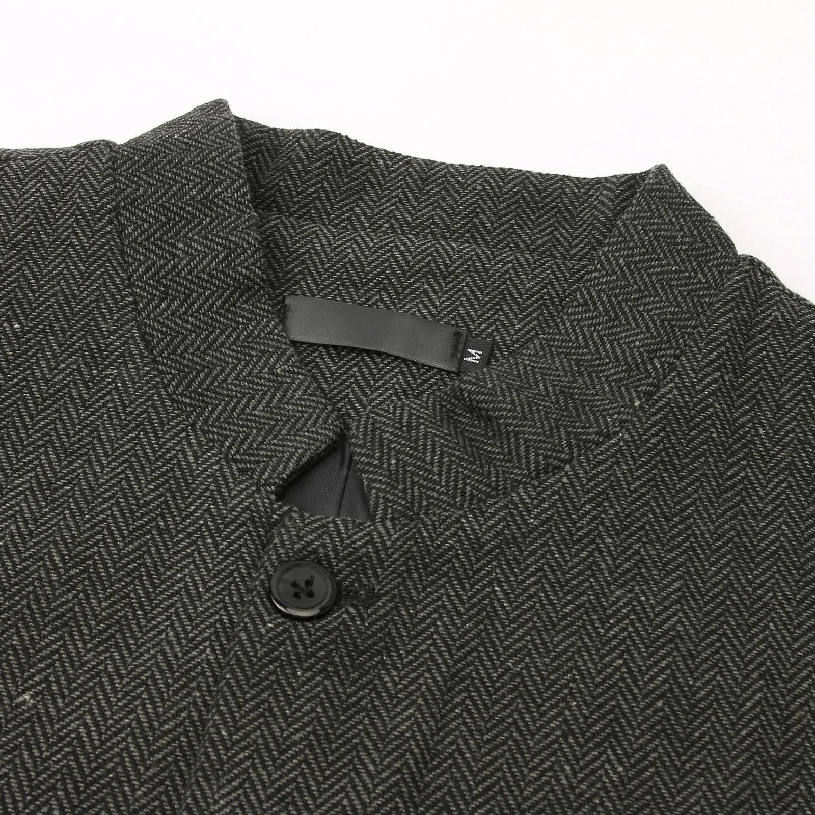Generisch Gilet da uomo con colletto alto slim fit X01 grigio, L - immagine 5