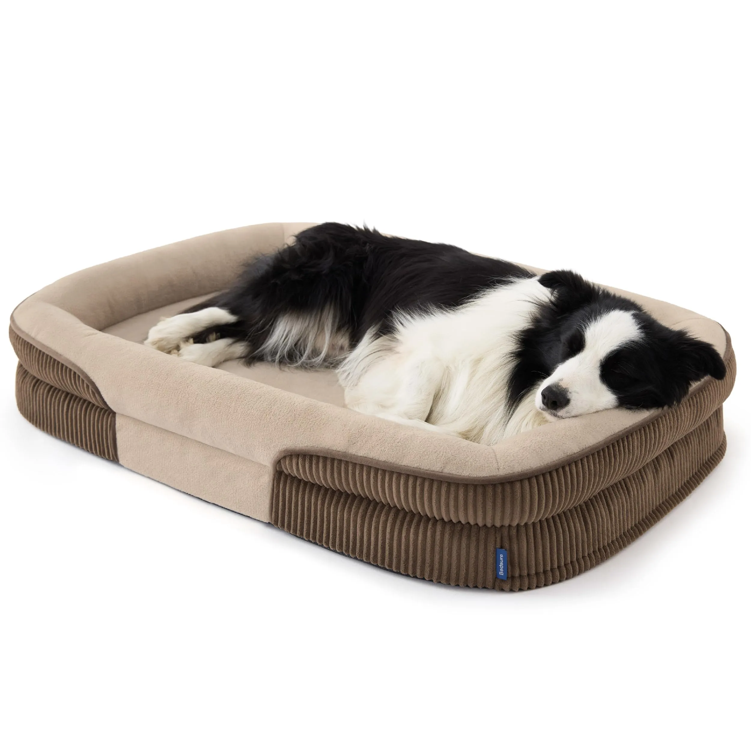 Bedsure Cuccia Ortopedica per Cane di Grande Taglia, 106x76x18cm, Marrone - immagine 1