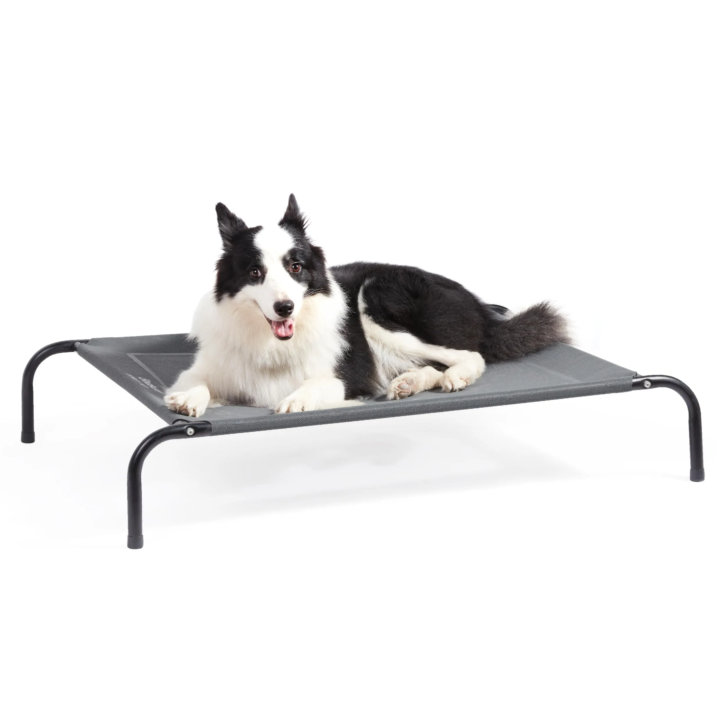 Bedsure Lettino Rialzato Impermeabile per Cani Medi, Grigio, 105x65x20 cm - immagine 1