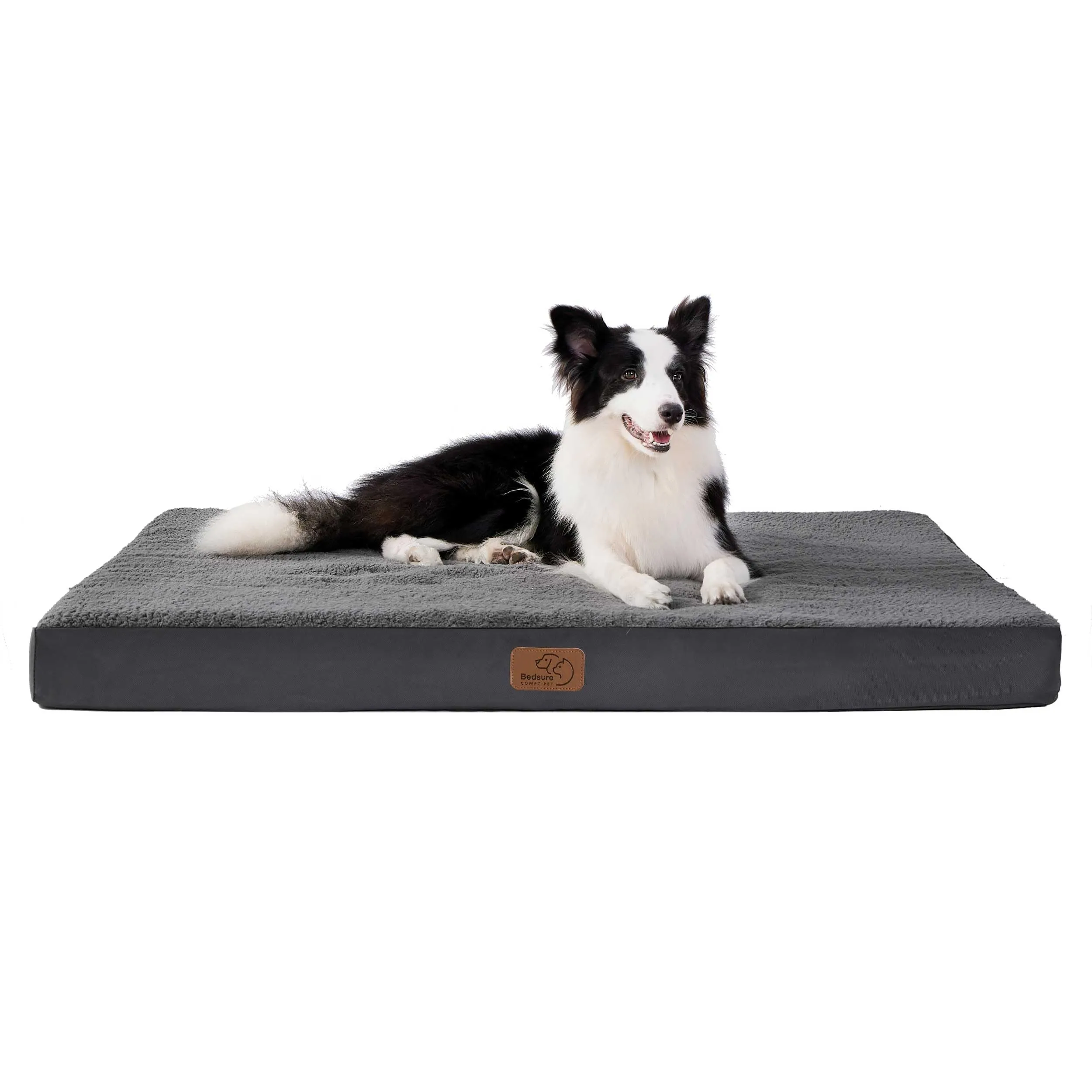 Bedsure Cuccia Cane Sfoderabile Lavabile, 112x81 cm, Grigio - immagine 1