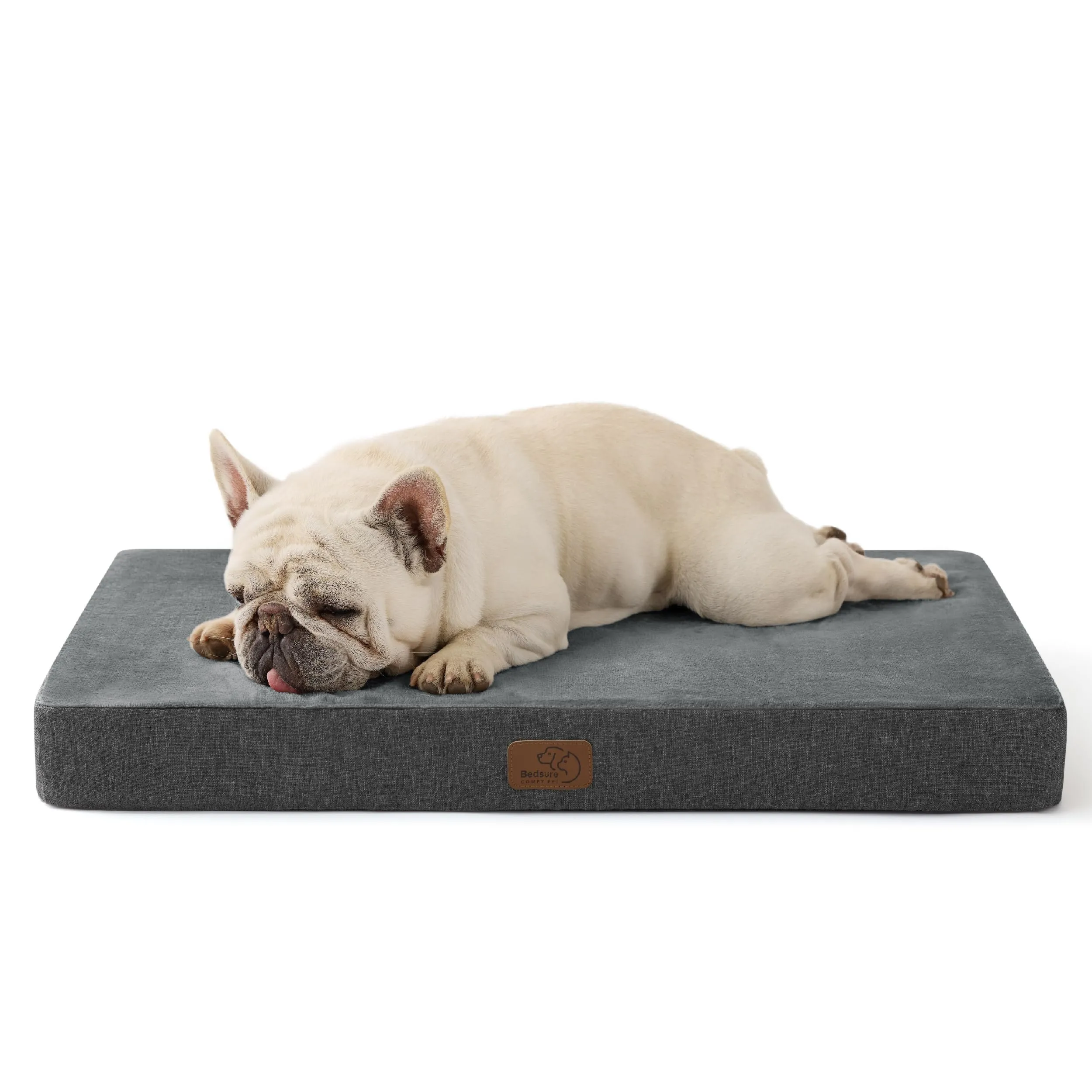 Bedsure Cuscino Per Cani Ortopedico, 74x46 cm, Grigio - immagine 8