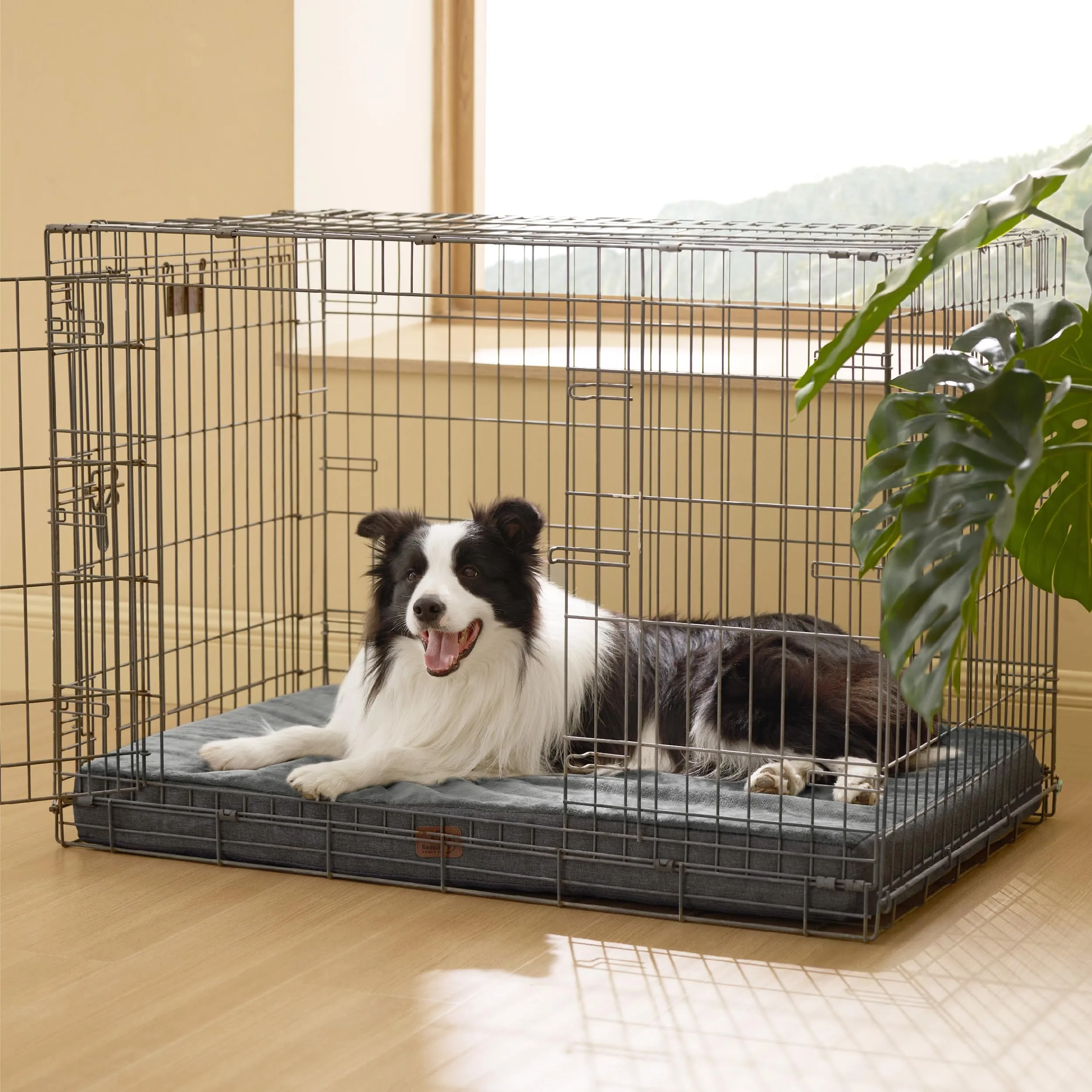 Bedsure Cuscino Per Cani Ortopedico, 89x56 cm, Grigio - immagine 8