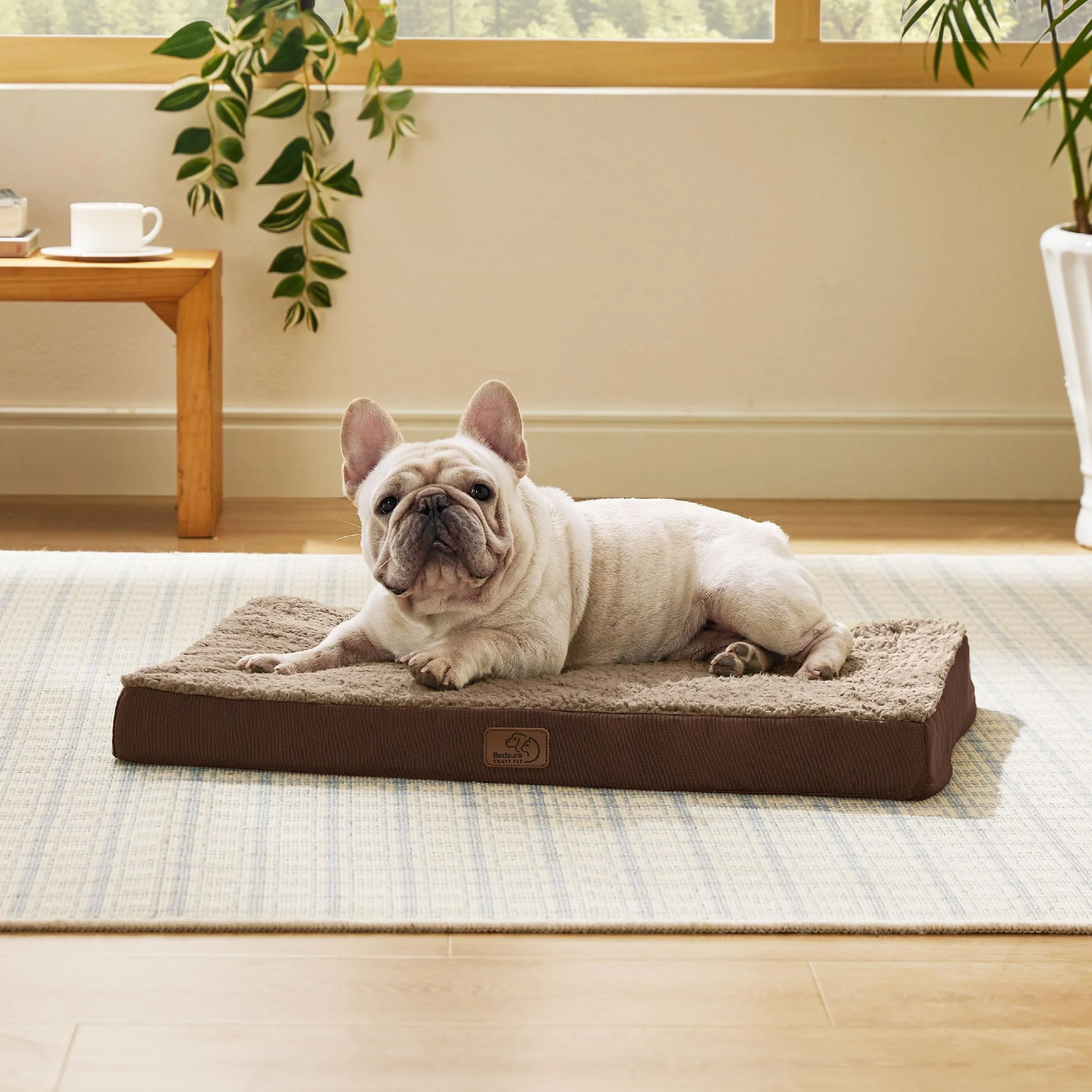 Bedsure Cuccia Cane Taglia Media Sfoderabile Lavabile, 76x51 cm, Marrone - immagine 3