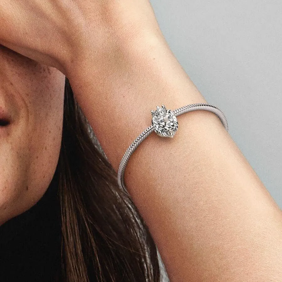 Pandora Moments Ciondolo Leone in Argento Sterling con Zirconia Cubica Trasparente - immagine 2