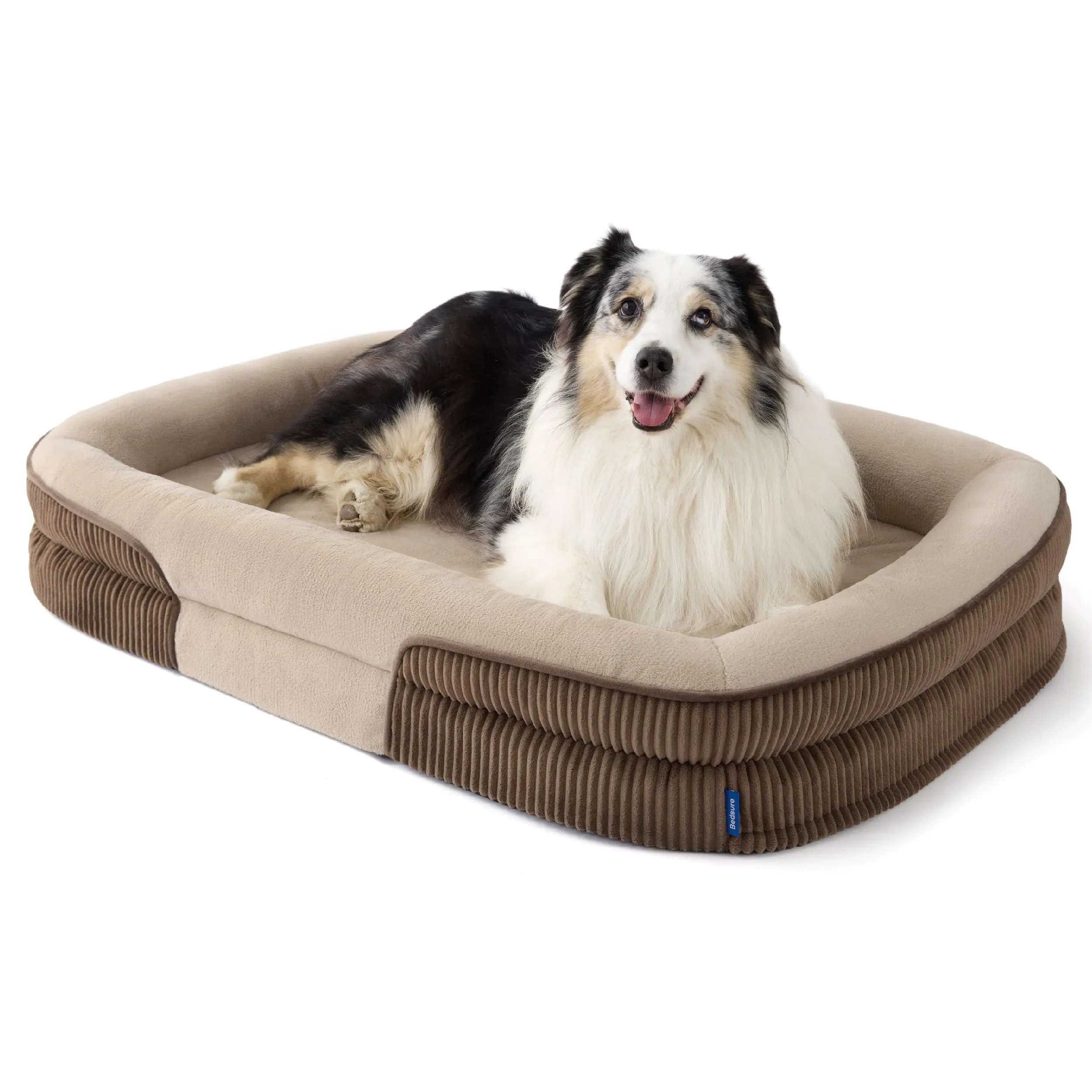 Bedsure Cuccia Ortopedica per Cane XL, 114x81x18cm, Marrone - immagine 1