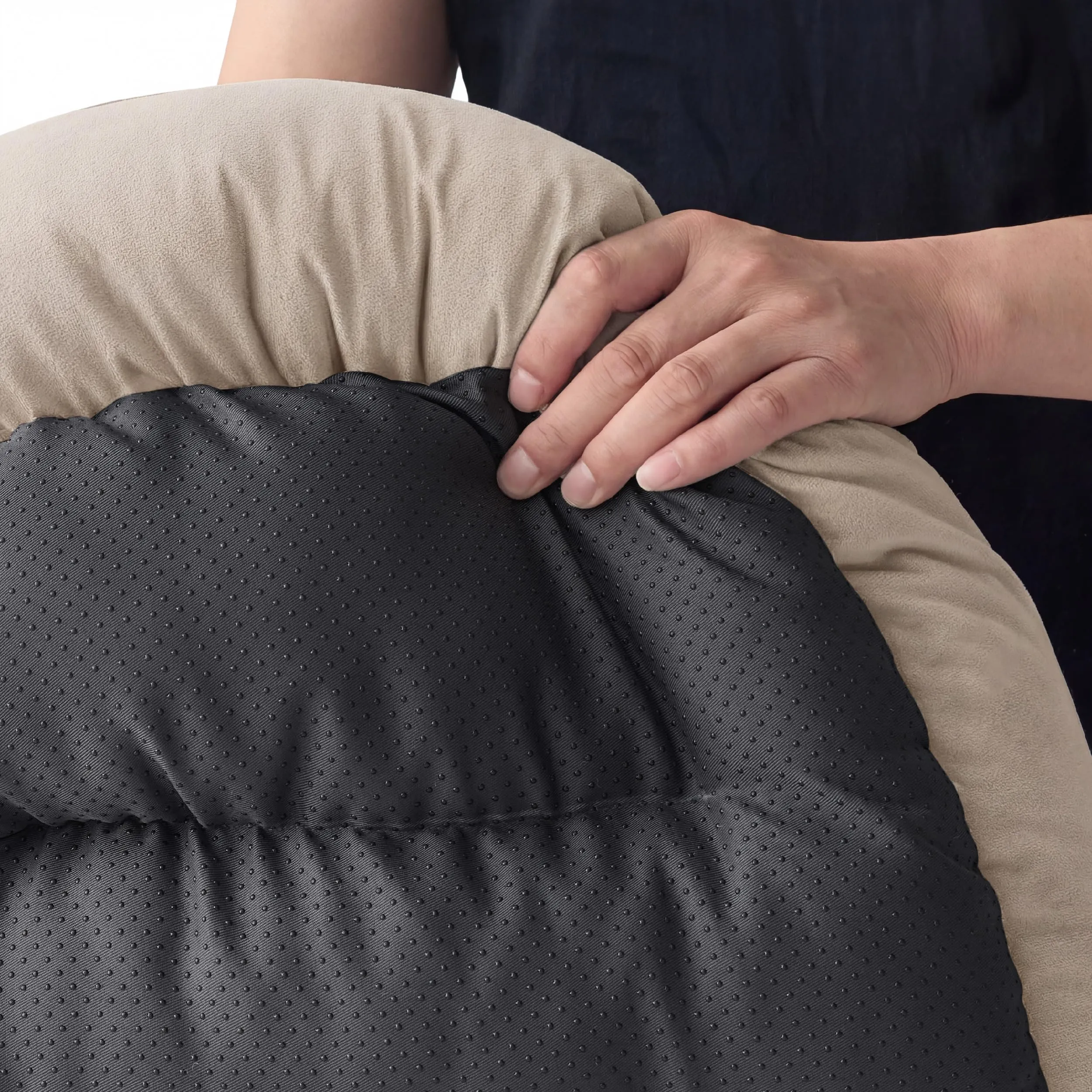Bedsure Cuccia Rettangolare per Cani e Gatti, 51x41 cm, Lavabile con Fondo Antiscivolo, Cammello - immagine 4