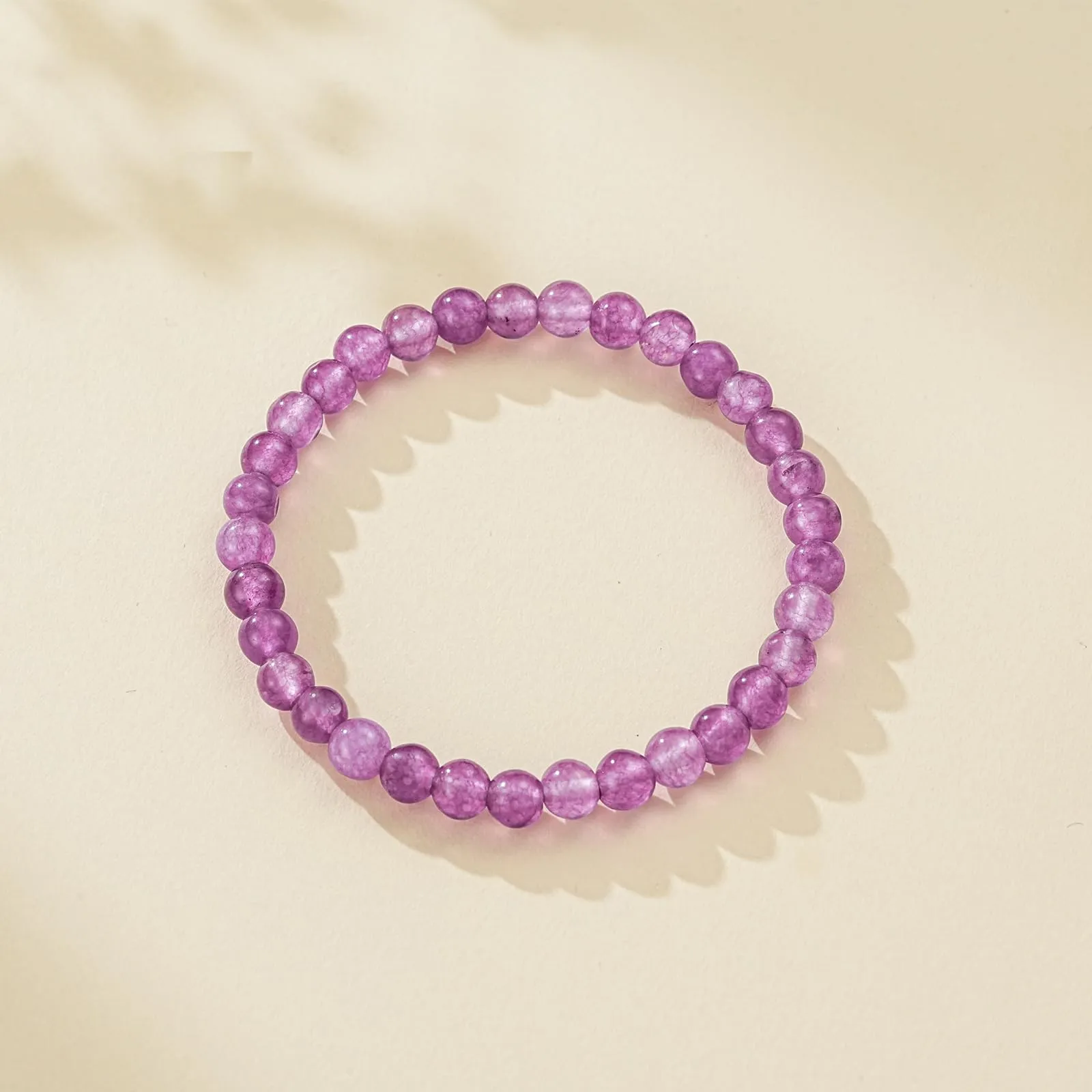 Aretas Bracciale in perline di cristallo e pietra naturale da donna - immagine 4