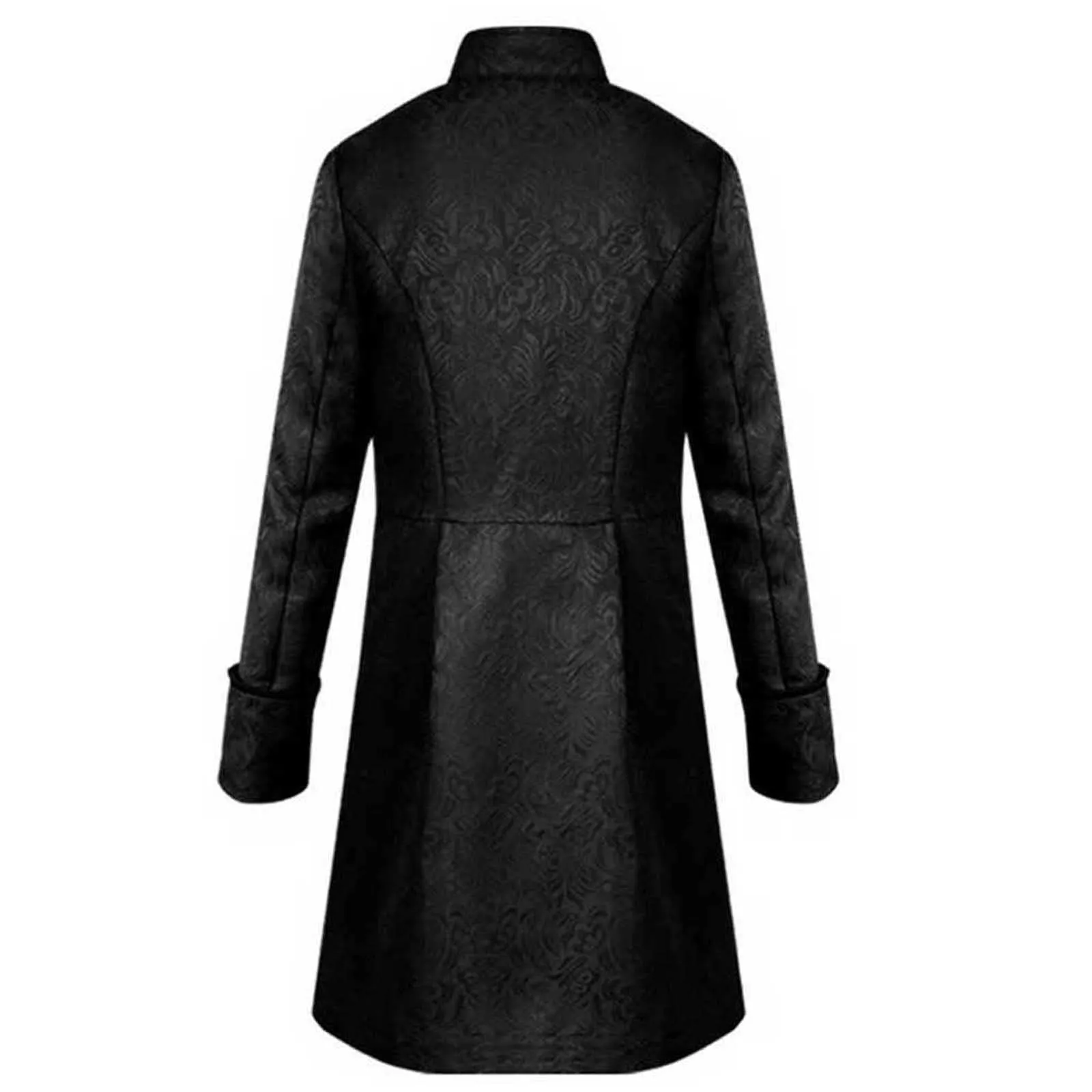 Duohropke Giacca da uomo vittoriana steampunk, stile gotico industriale, Nero, S - immagine 3