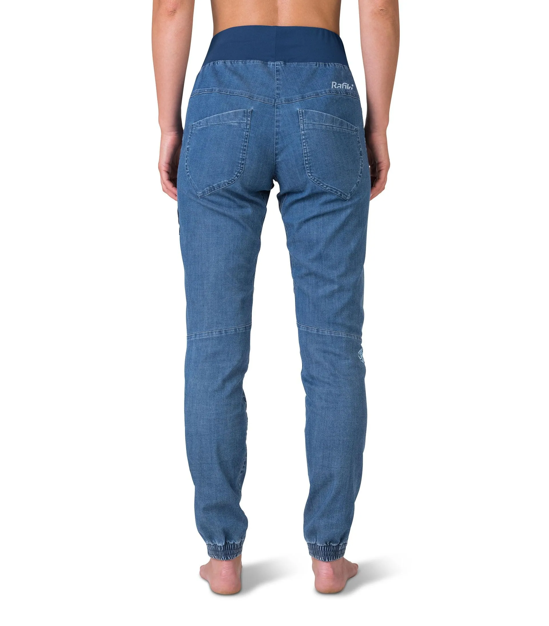 Rafiki Donna Chain Pantaloni, Denim, L - immagine 4