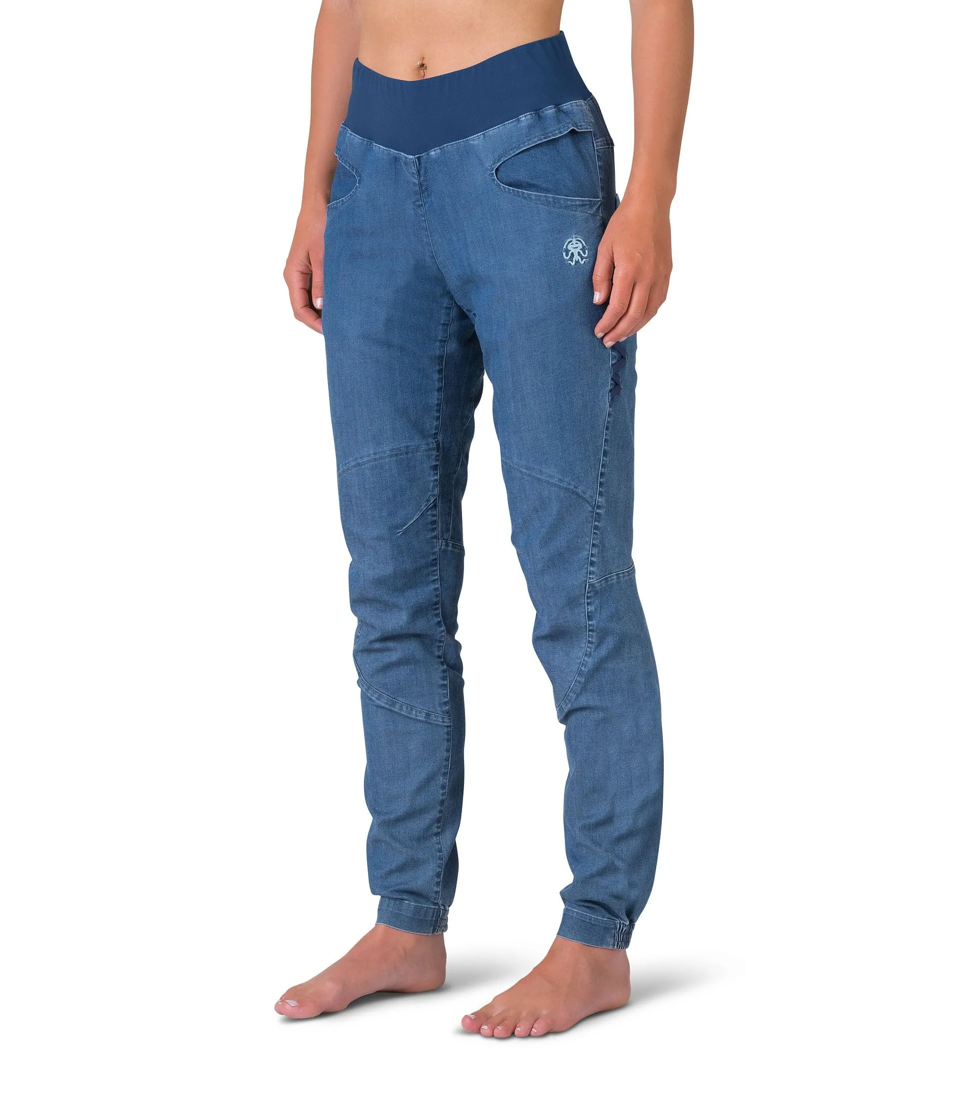 Rafiki Donna Chain Pantaloni, Denim, S - immagine 5