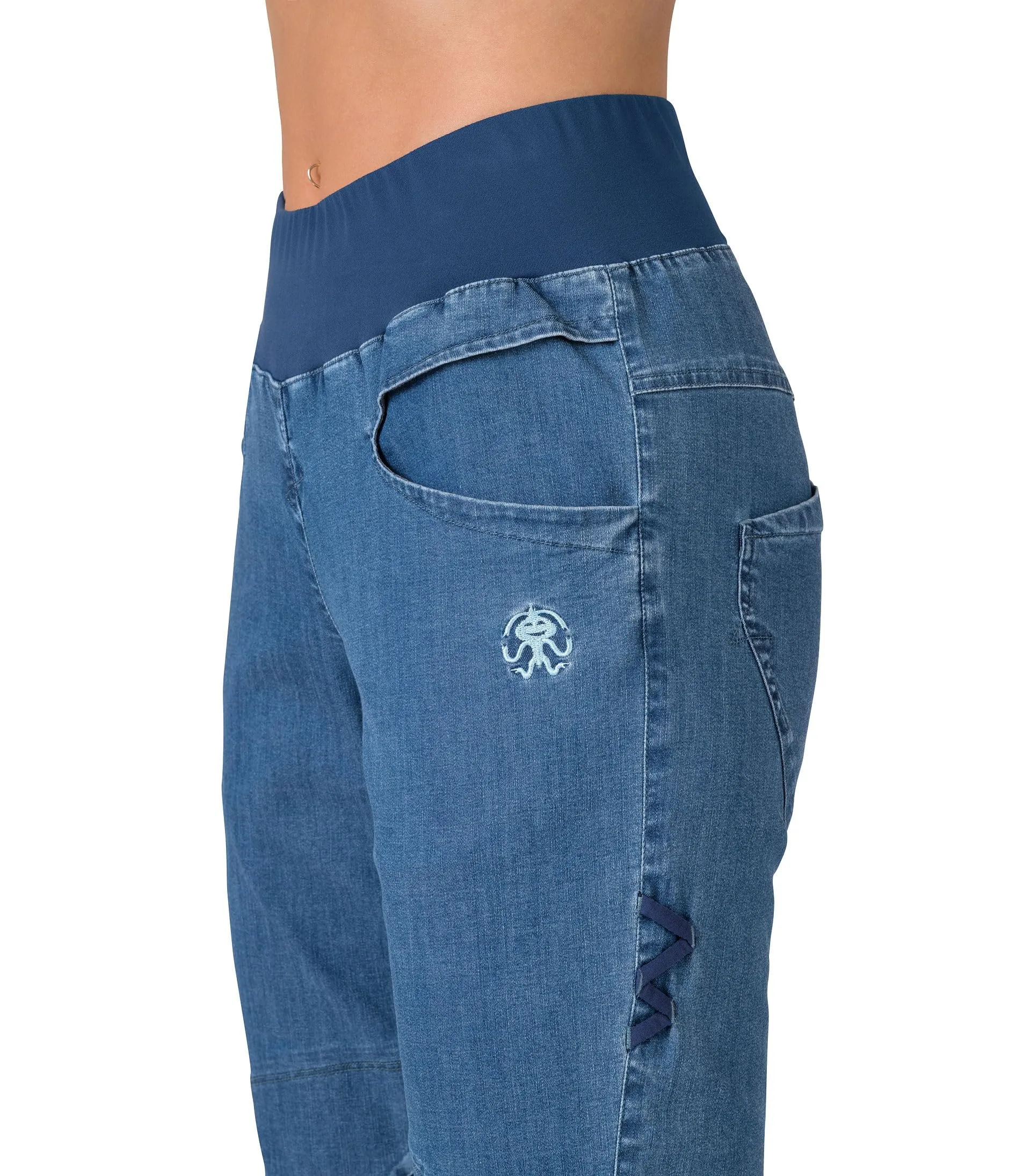Rafiki Donna Chain Pantaloni, Denim, S - immagine 7
