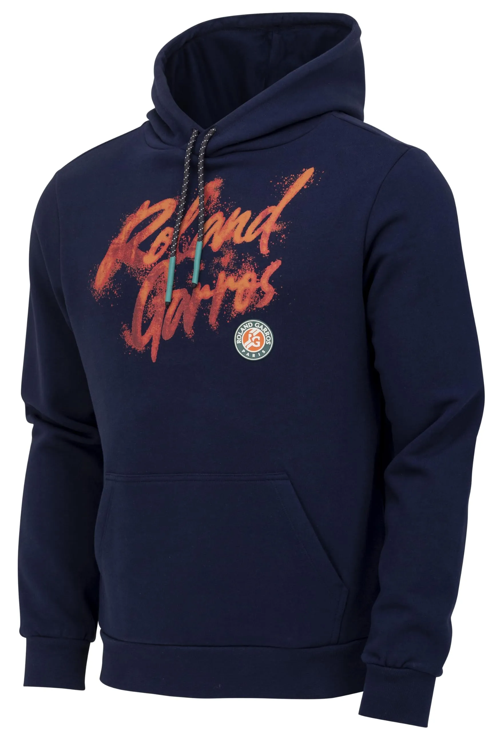 Roland Garros Felpa con cappuccio uomo RG24007 Blu Taglia M - immagine 1