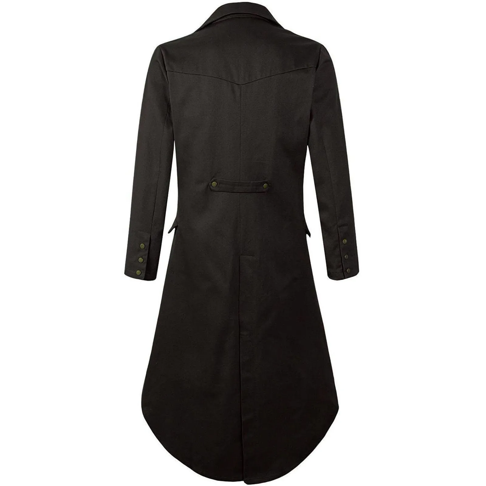 Duohropke Giacca da Uomo Vittoriana Steampunk Gotica, Marrone, 3XL - immagine 4