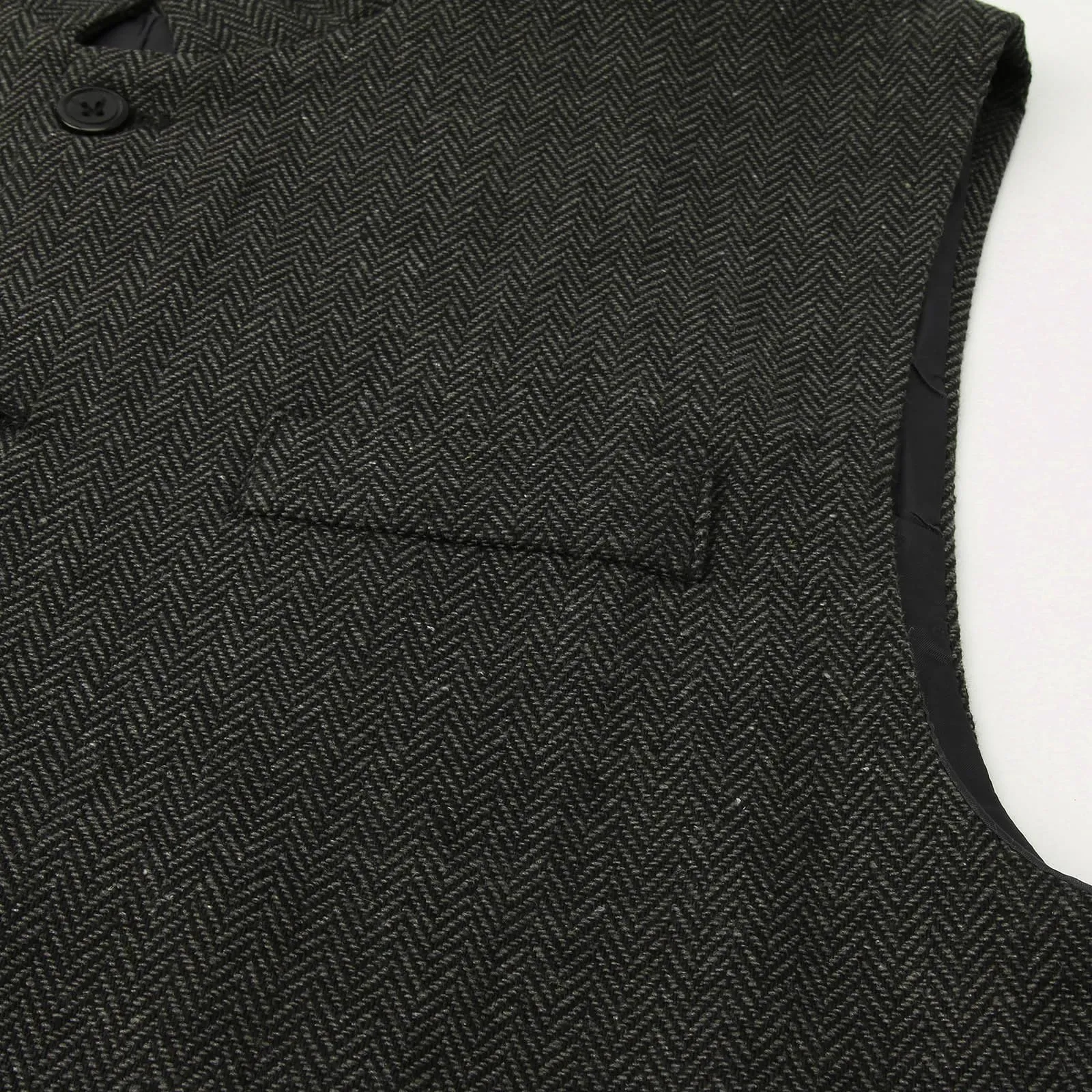 Generisch Gilet da uomo con colletto alto slim fit X01 nero XXL - immagine 5