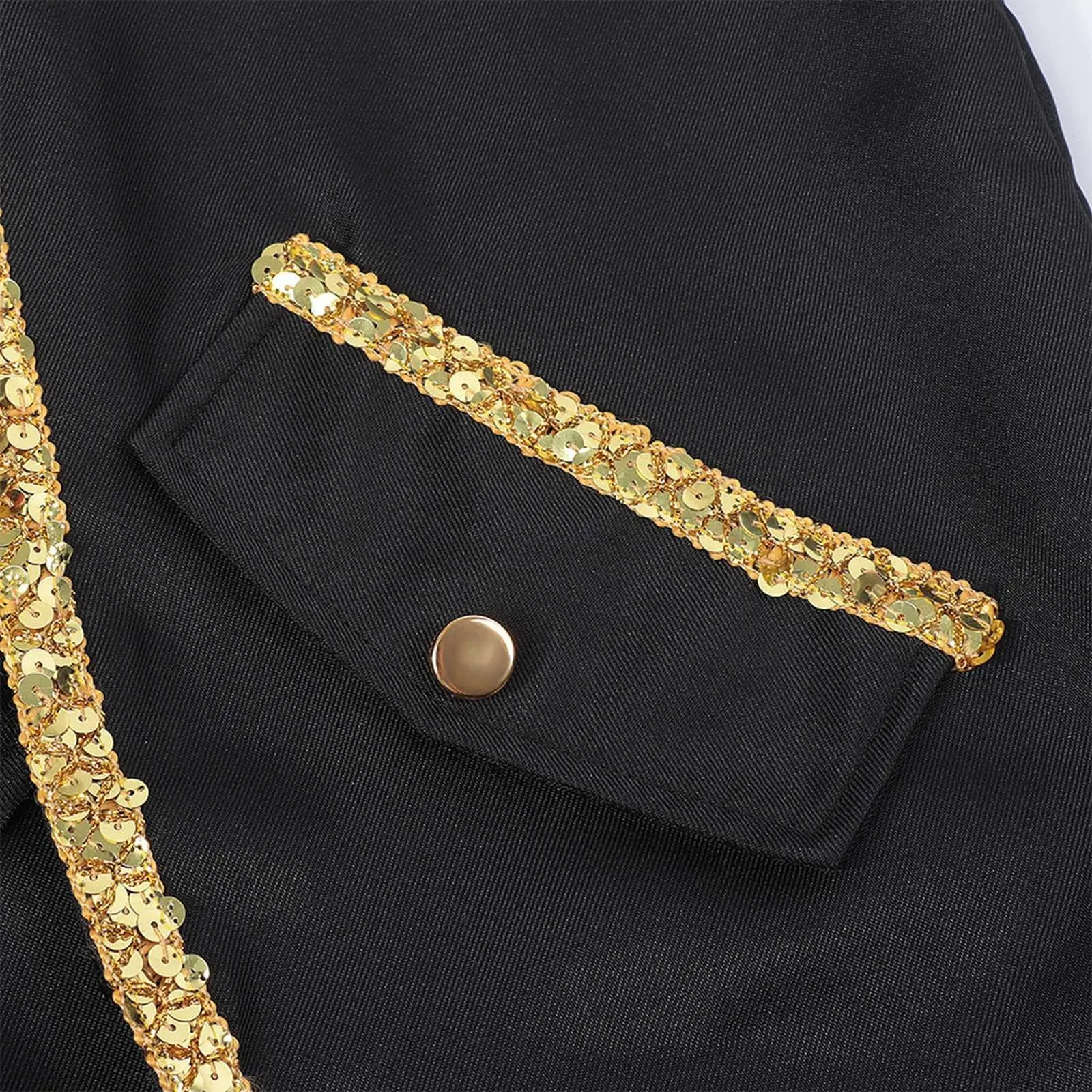 Duohropke Giacca da Uomo Vittoriana Steampunk Gotica, Nero, S - immagine 6