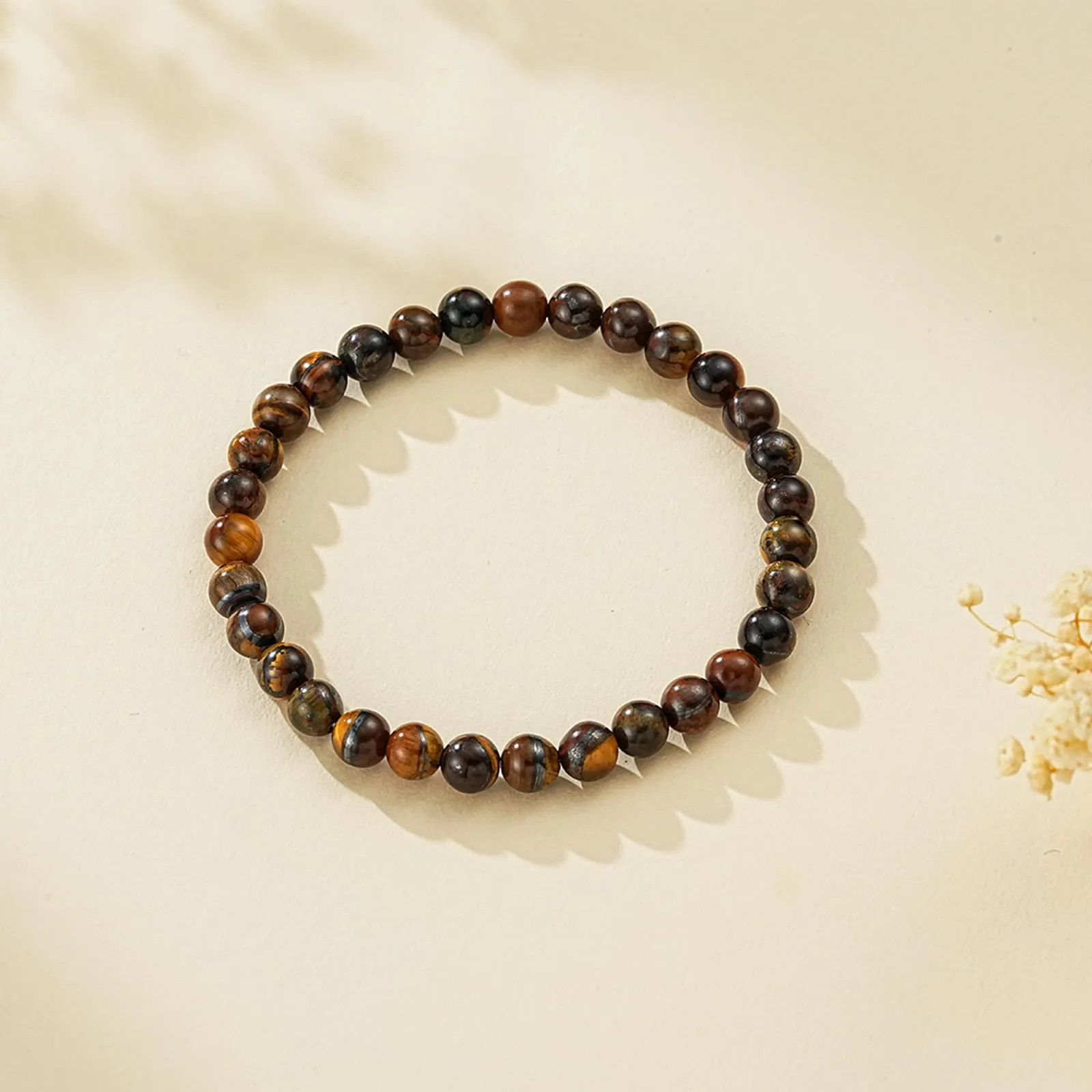Aretas Bracciale in perline di cristallo e pietra naturale da donna, Taglia Unica - immagine 4