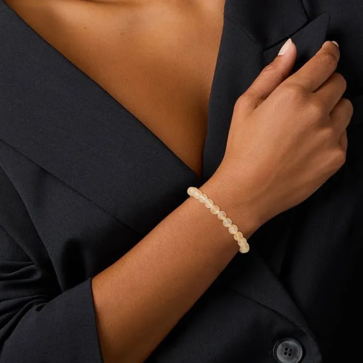 Aretas Bracciale in Perline di Cristallo e Pietra Naturale per Donna, Taglia Unica - immagine 3