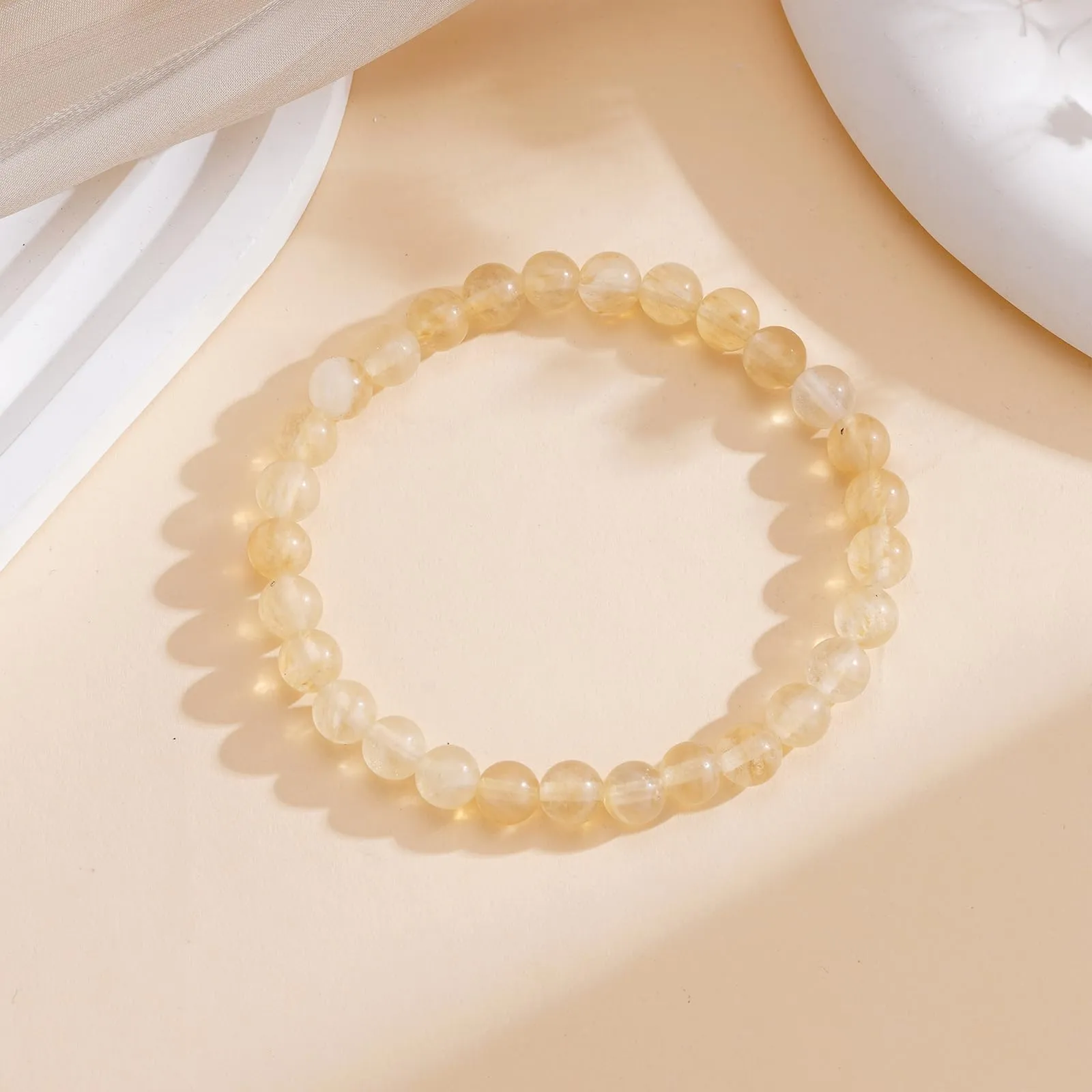 Aretas Bracciale in Perline di Cristallo e Pietra Naturale per Donna, Taglia Unica - immagine 4