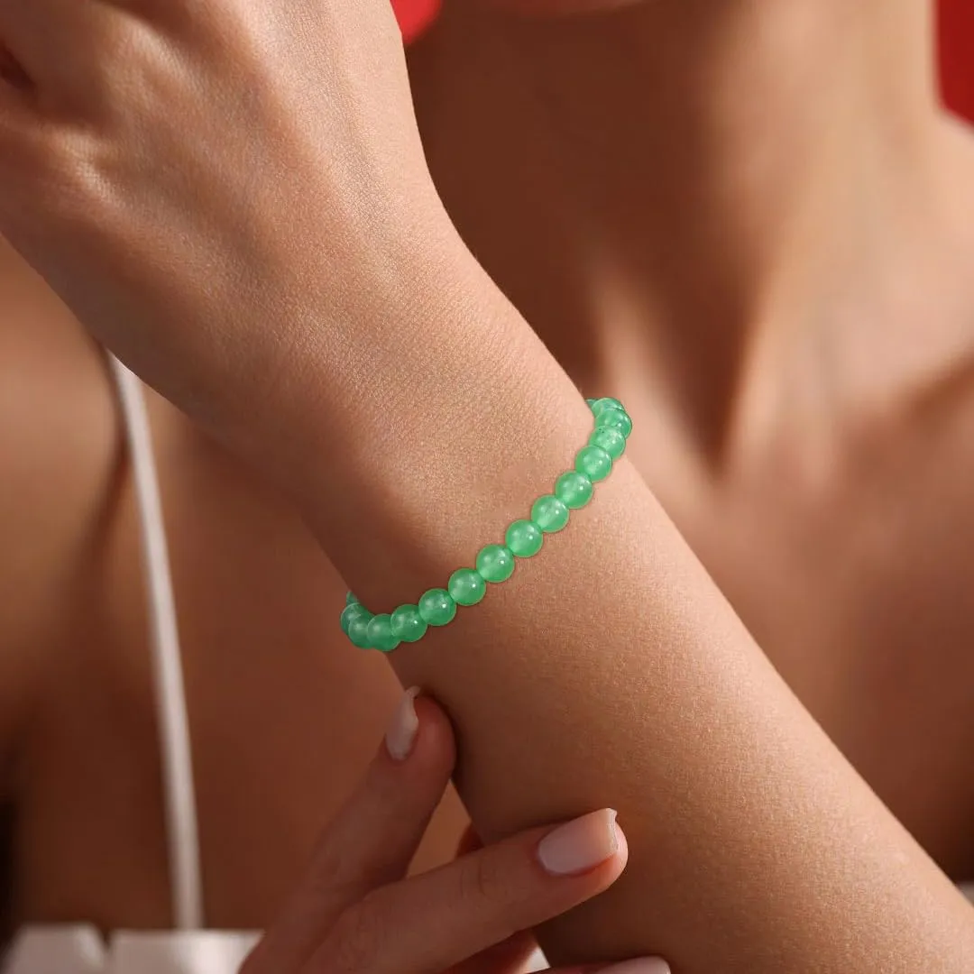 Aretas Bracciale in perline di cristallo e pietra naturale da donna, Taglia Unica - immagine 2
