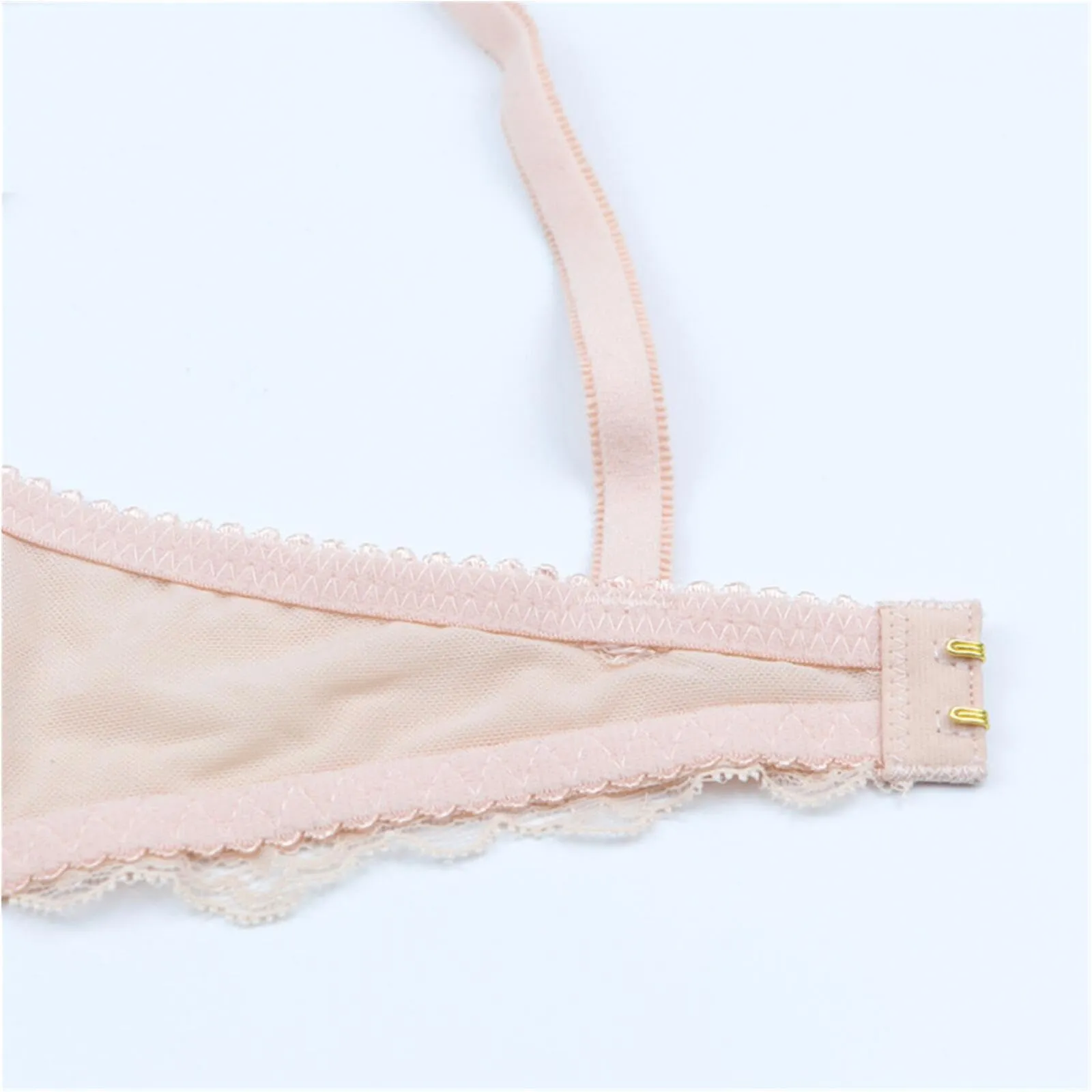 HLYLDL Reggiseno Bralette a Balconcino in Pizzo Taglie Forti Push Up con Ferretto - immagine 7