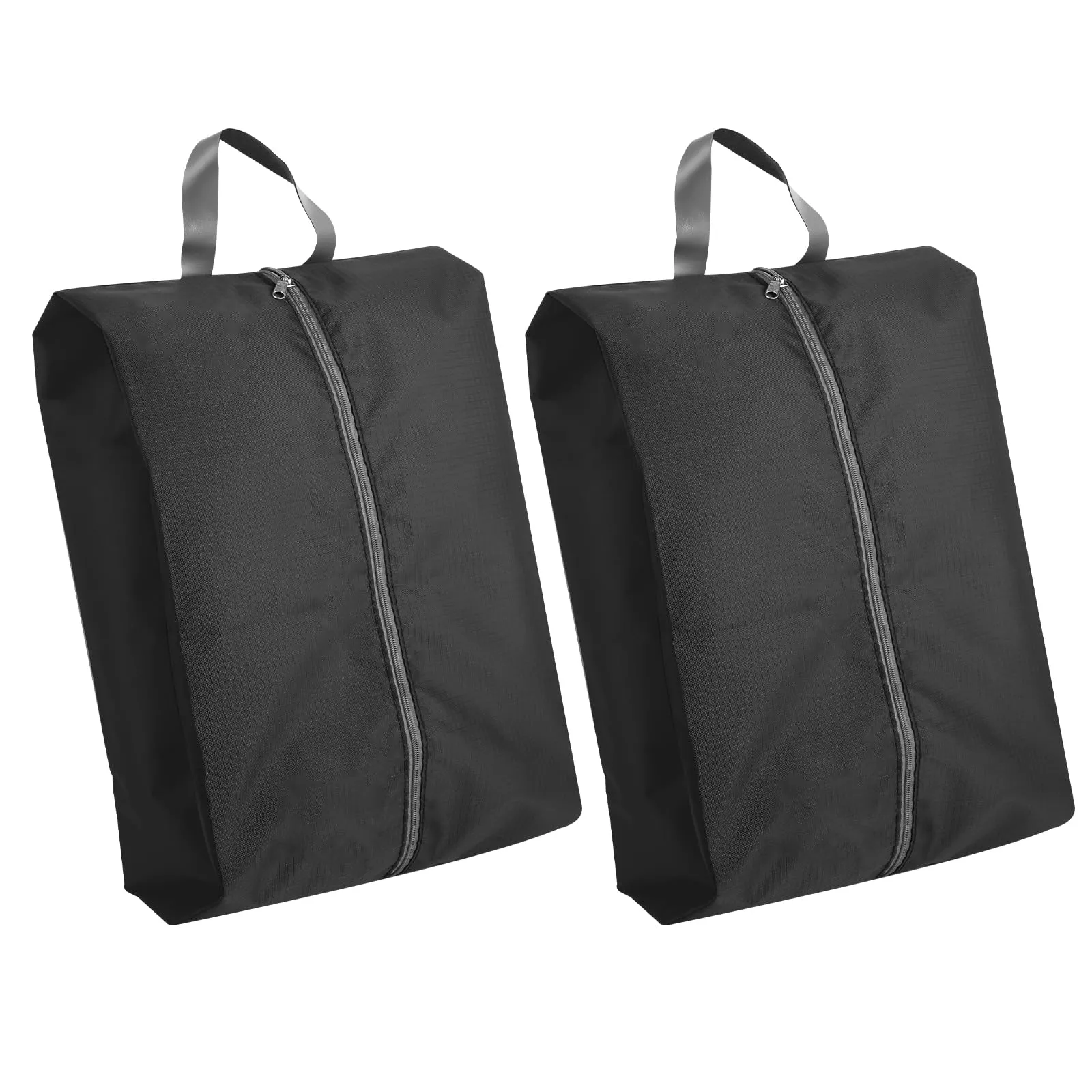 Windfromort Set di 2 Sacchetti Porta Scarpe Impermeabili per Viaggio (Nero) - immagine 1