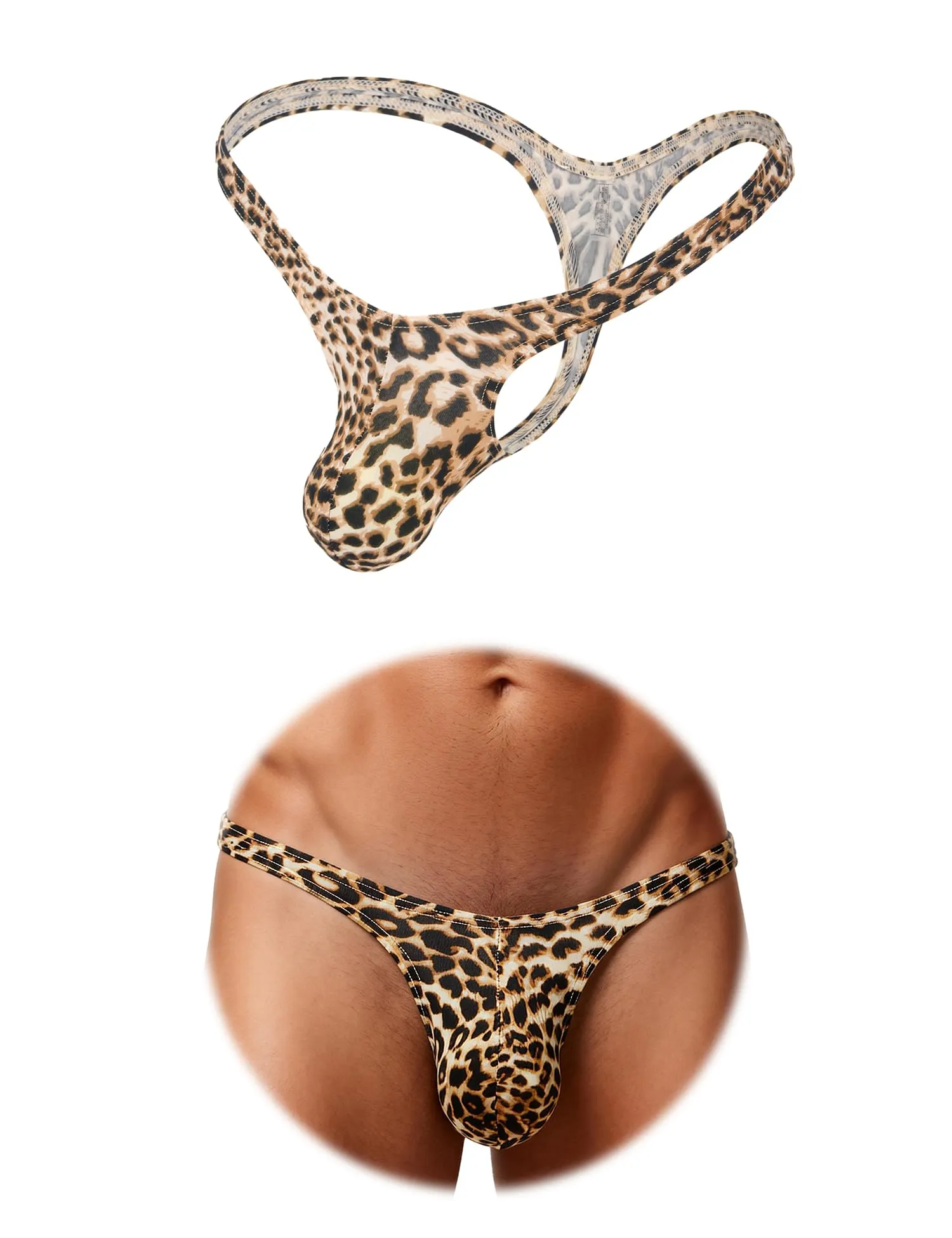 sunshinelady Perizoma Uomo Tanga Leopard L - immagine 1