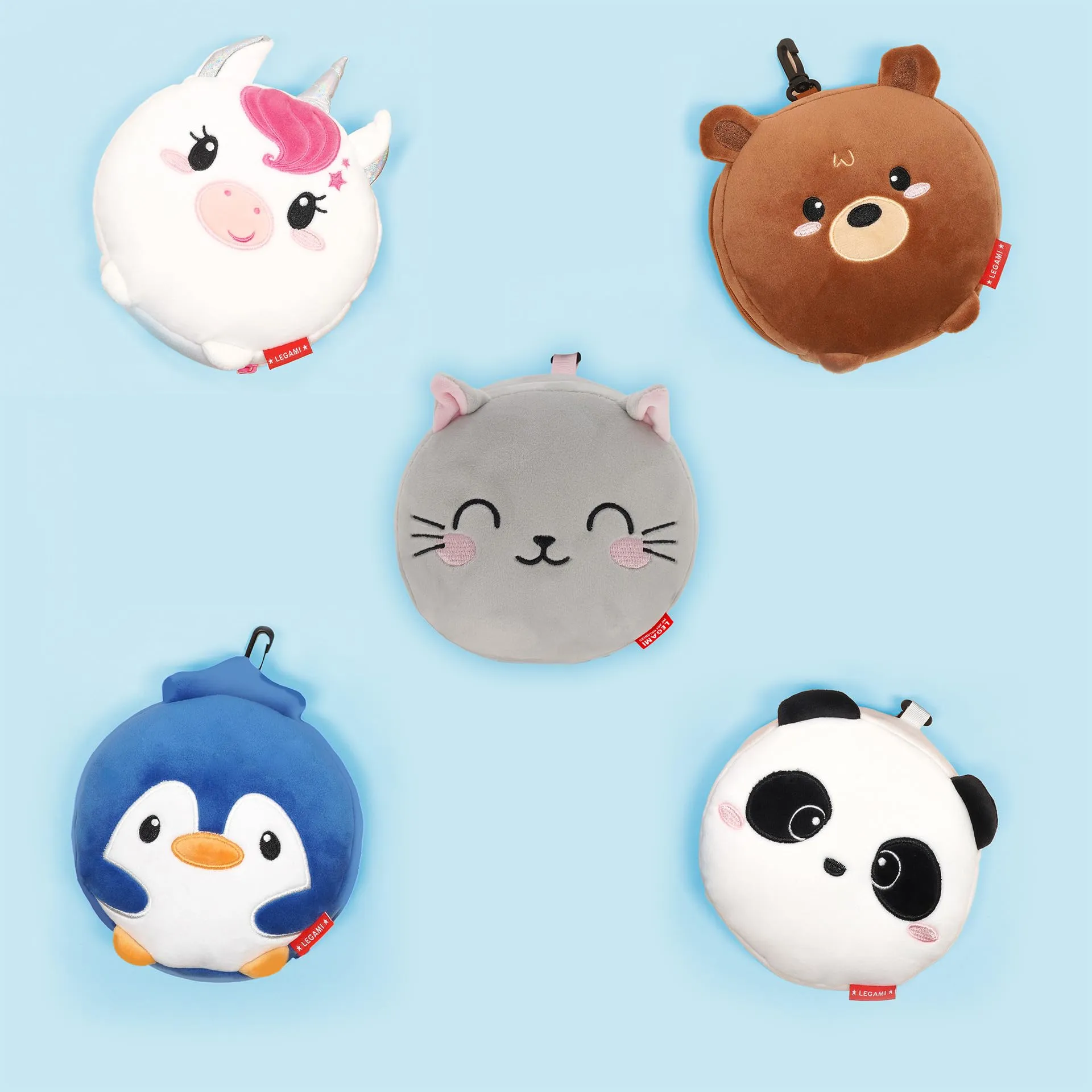 Legami Cuscino da Viaggio con Mascherina da Notte, Tema Kitty, 16x16 cm - immagine 6