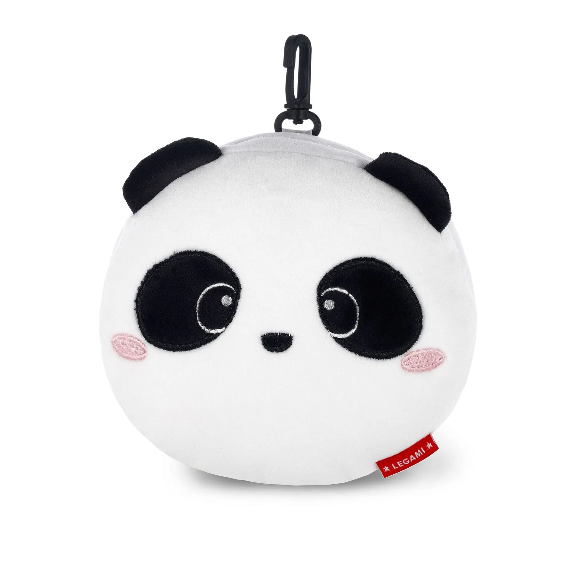 Legami Cuscino da Viaggio con Mascherina da Notte, Tema Panda, 16x16 cm - immagine 1