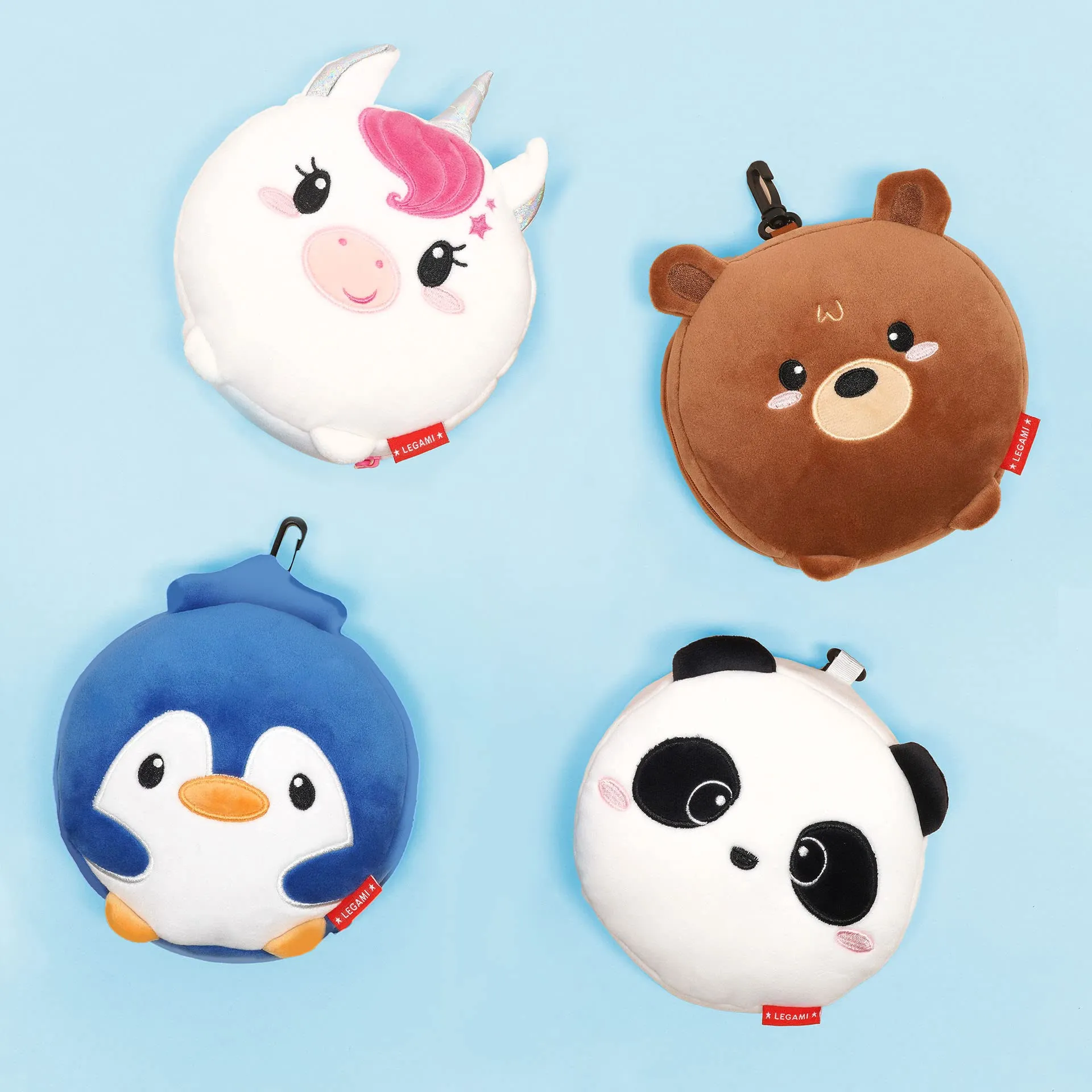 Legami Cuscino da Viaggio con Mascherina da Notte, Tema Panda, 16x16 cm - immagine 6
