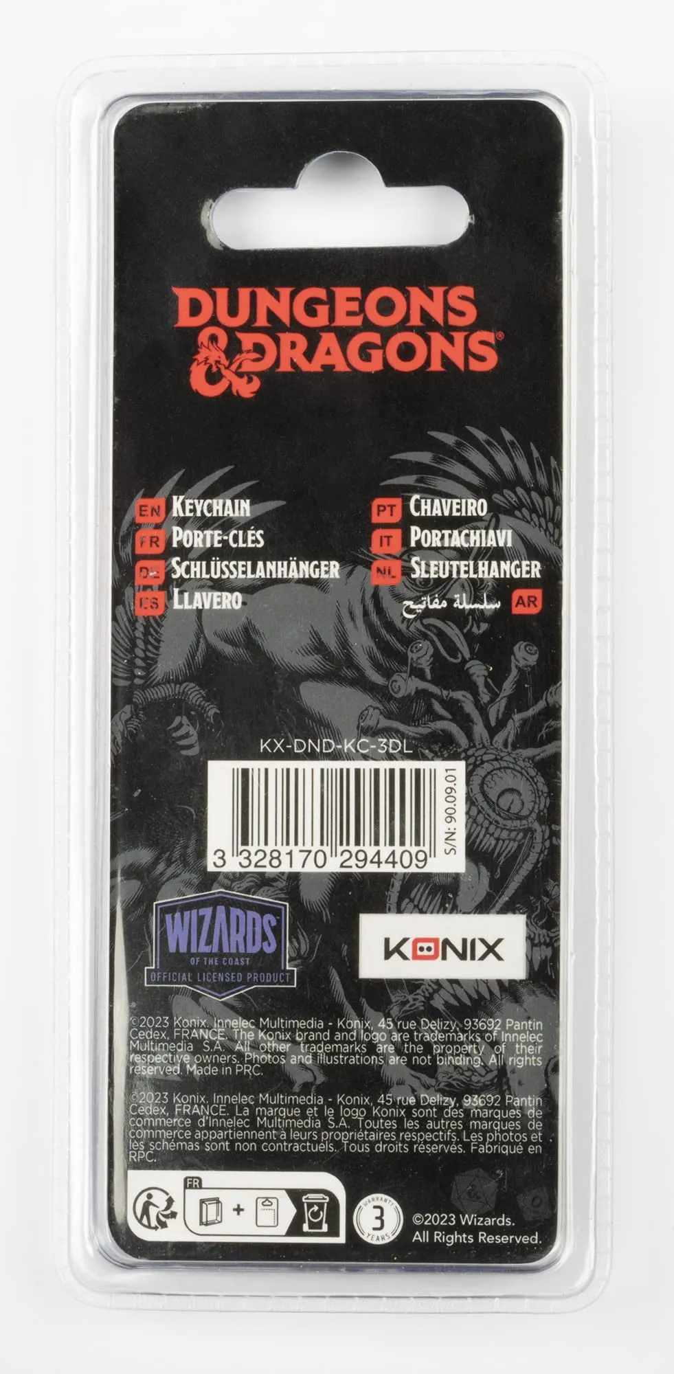 Konix Dungeons & Dragons Portachiavi Logo 3D - immagine 3