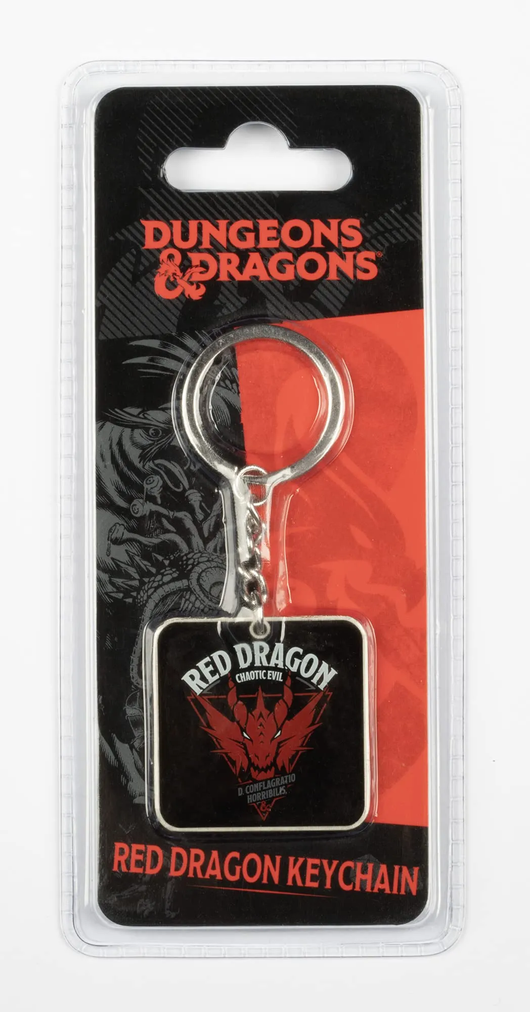 Konix Dungeons & Dragons Portachiavi - Drago Rosso - Nero - immagine 2