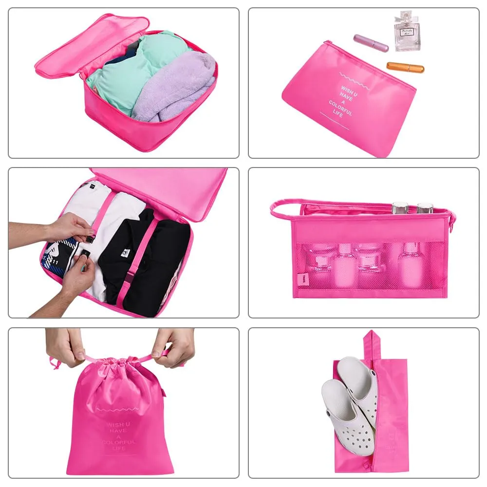 OSDUE Set Organizer Valigia 9 Pezzi, Sistema di Cubi di Viaggio per Abbigliamento, Intimo e Calzature - immagine 3