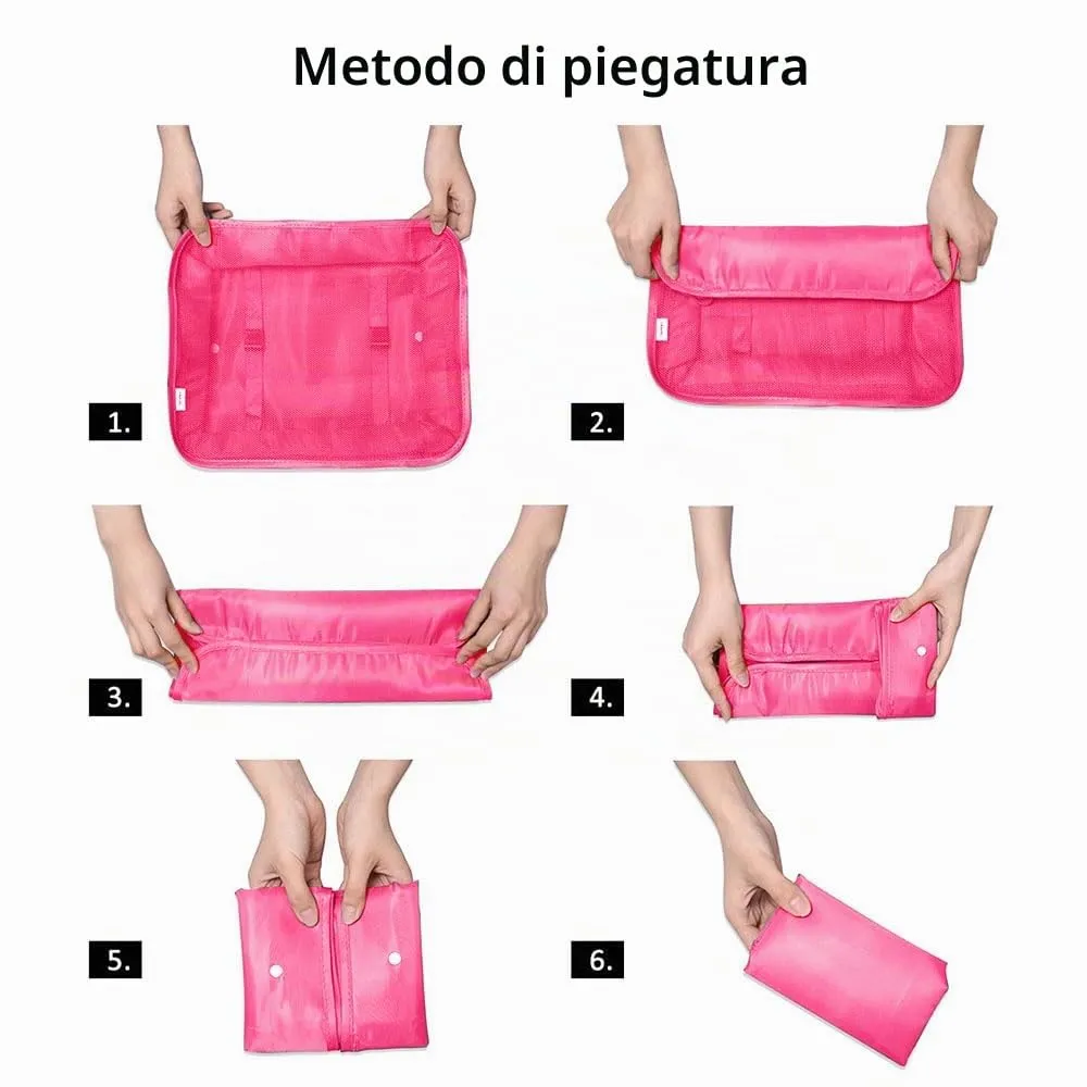 OSDUE Set Organizer Valigia 9 Pezzi, Sistema di Cubi di Viaggio per Abbigliamento, Intimo e Calzature - immagine 4