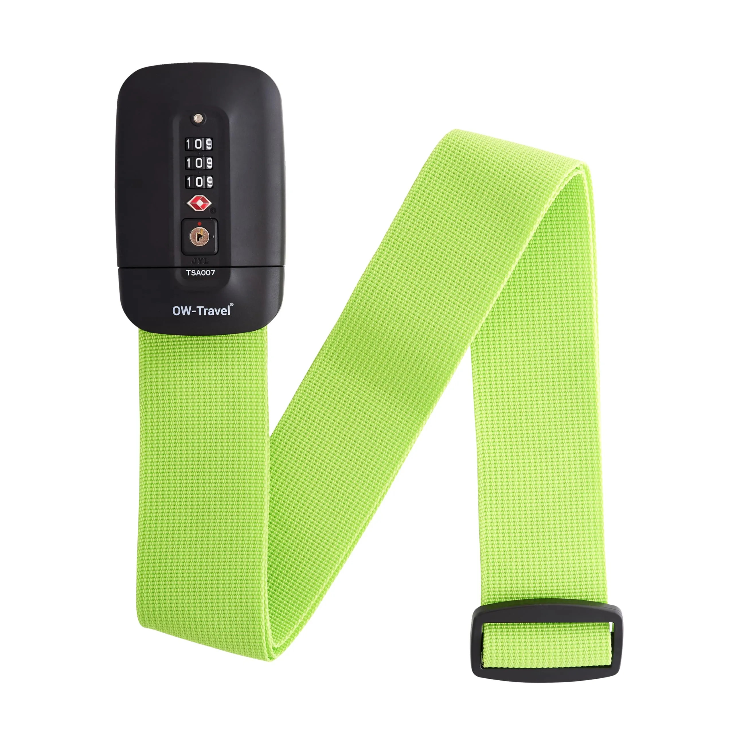 OW-Travel Cinghia per Valigia TSA con Chiusura, Verde - immagine 1