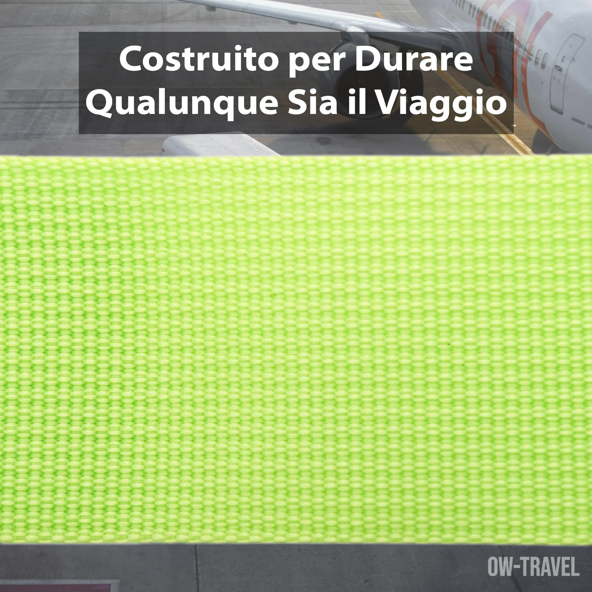 OW-Travel Cinghia per Valigia TSA con Chiusura, Verde - immagine 7