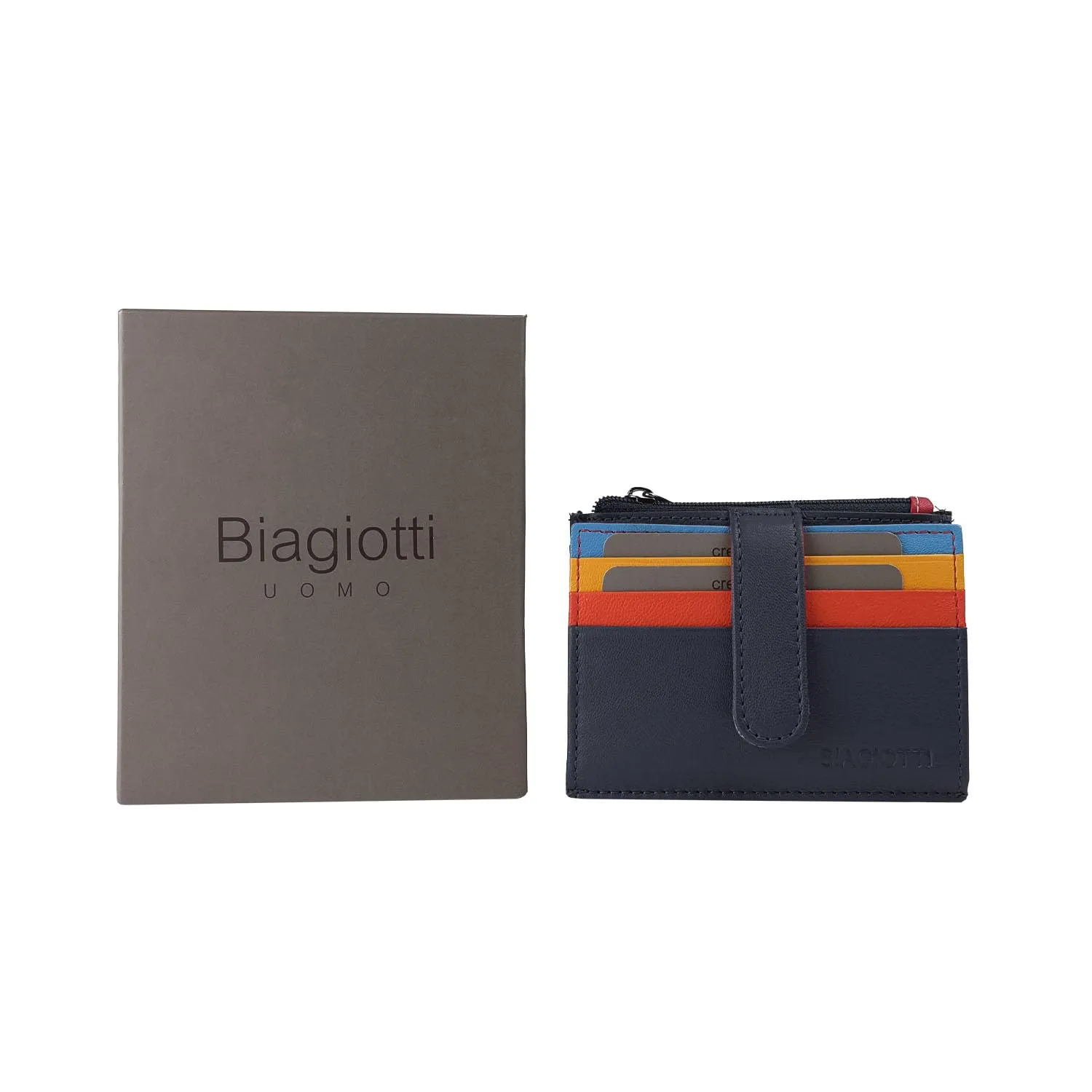 Laura Biagiotti Porta Carte di Credito in Vera Pelle Unisex - immagine 6