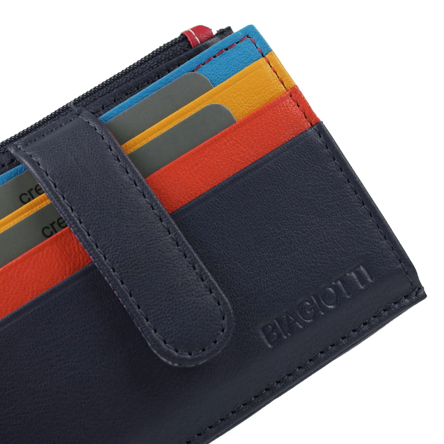 Laura Biagiotti Porta Carte di Credito in Vera Pelle Unisex - immagine 8