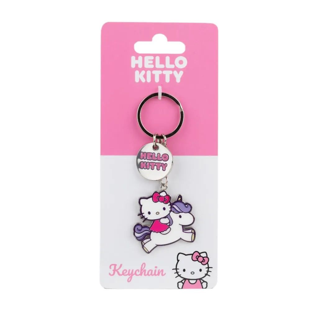 Konix Hello Kitty Portachiavi Unicorno, Metallo, 4 x 4 cm - immagine 3