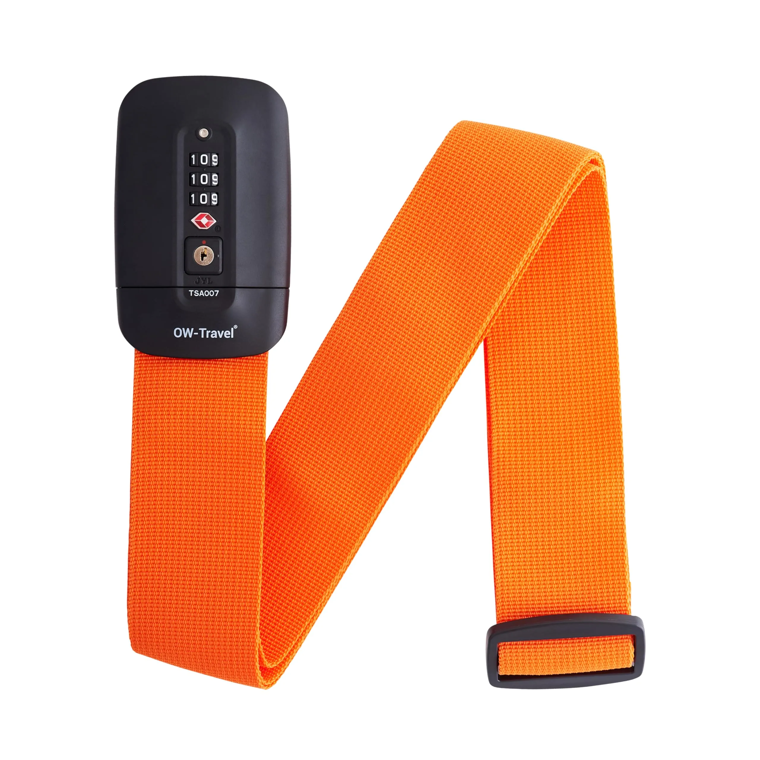 OW-Travel Cinghia per Valigia TSA con Chiusura, Arancione - immagine 1