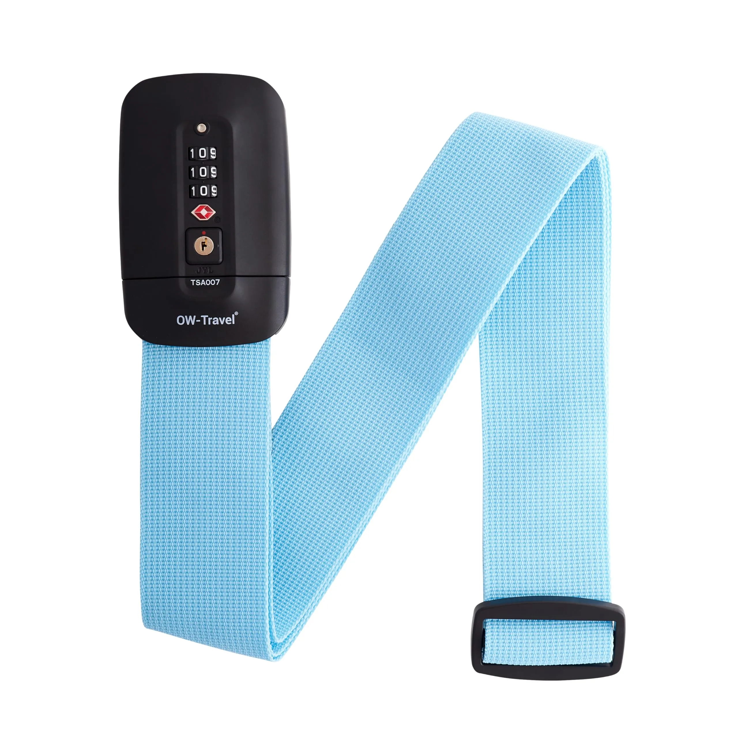 OW-Travel Cinghia per Valigia TSA con Chiusura, Blu - immagine 1