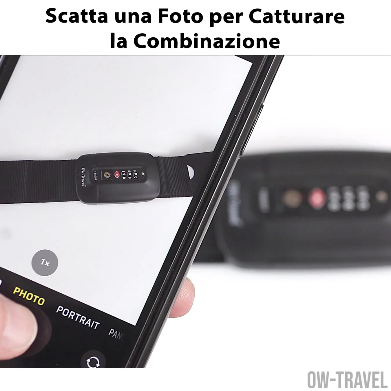 OW-Travel Cinghia per Valigia TSA con Chiusura, Blu - immagine 8