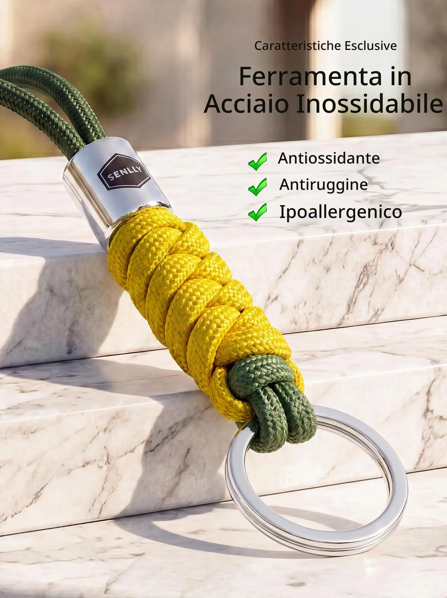 SENLLY Cordino da Collo per Chiavi, Badge e Cellulare - immagine 5