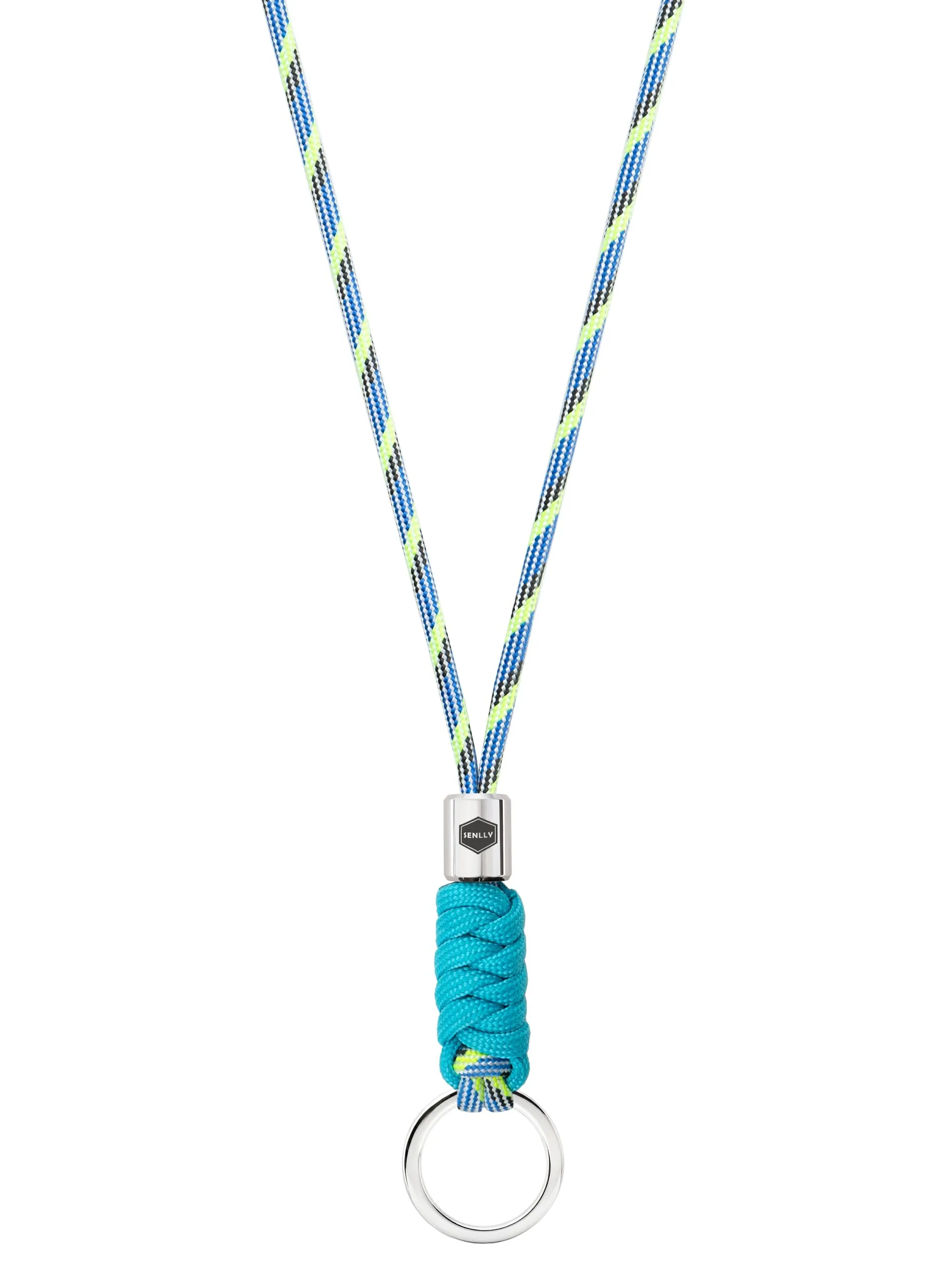 SENLLY Portachiavi da Collo in Paracord per Chiavi, Badge e Cellulare - immagine 1