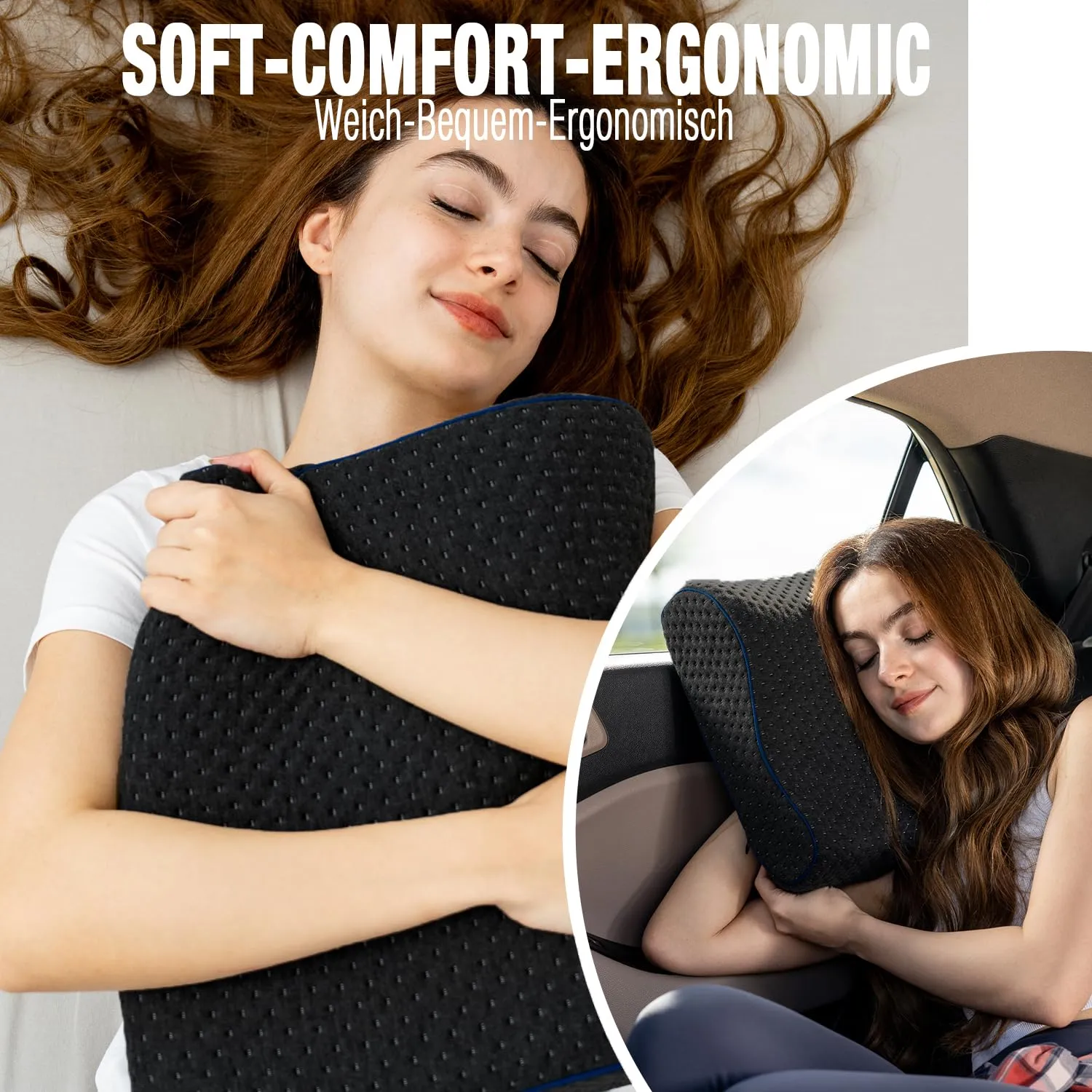 Marcolumb Cuscino da Viaggio in Memory Foam con Federa Termoregolante e Borsa Impermeabile - immagine 7